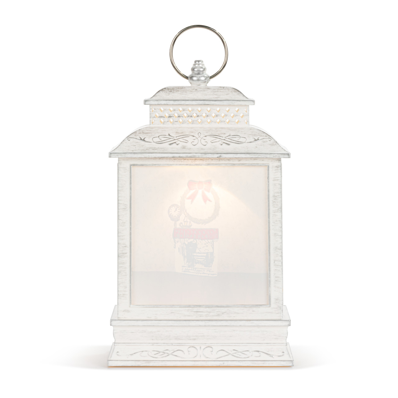 Winnie-the-Pooh Pooh & Piglet Lit Musical White Snow Globe Lantern - 6.5x10in thumbnail