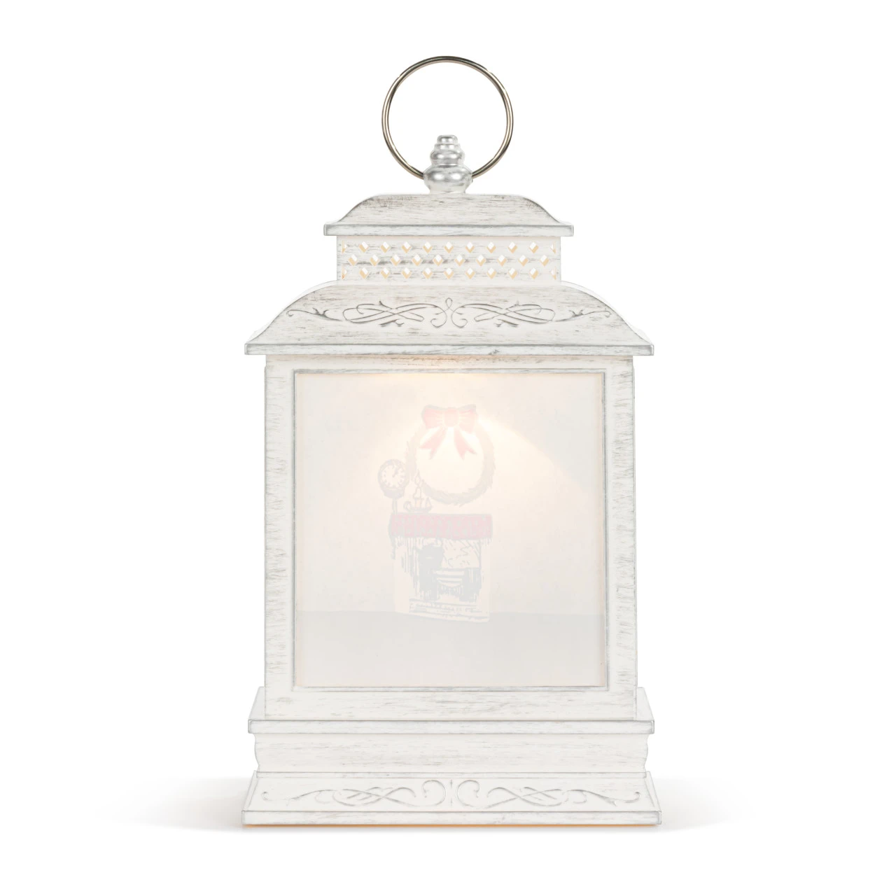 Winnie-the-Pooh Pooh & Piglet Lit Musical White Snow Globe Lantern - 6.5x10in thumbnail