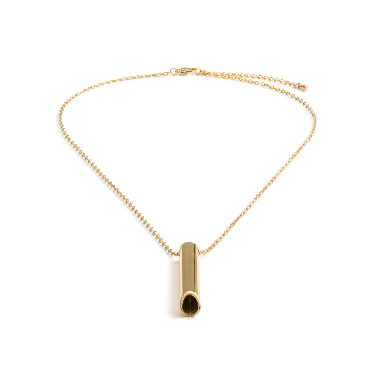 BeCalm Gold Breathing Necklace - 20in thumbnail