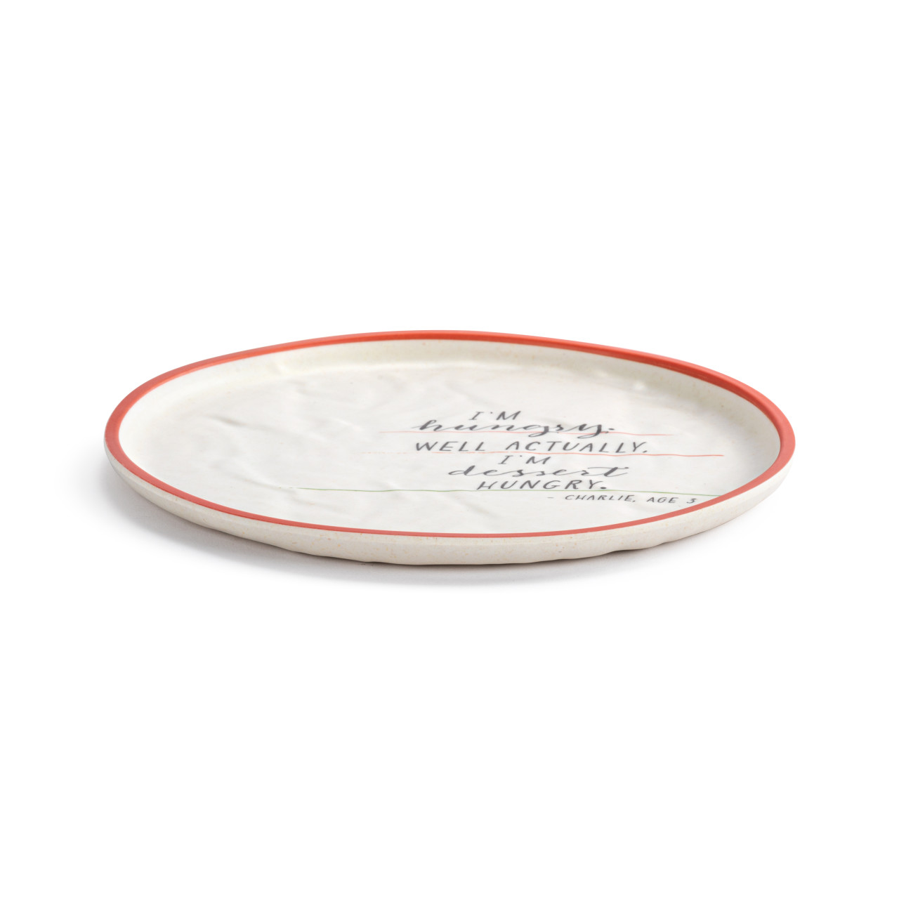Live From Snack Time I'm Dessert Hungry Melamine Plate - 8in thumbnail