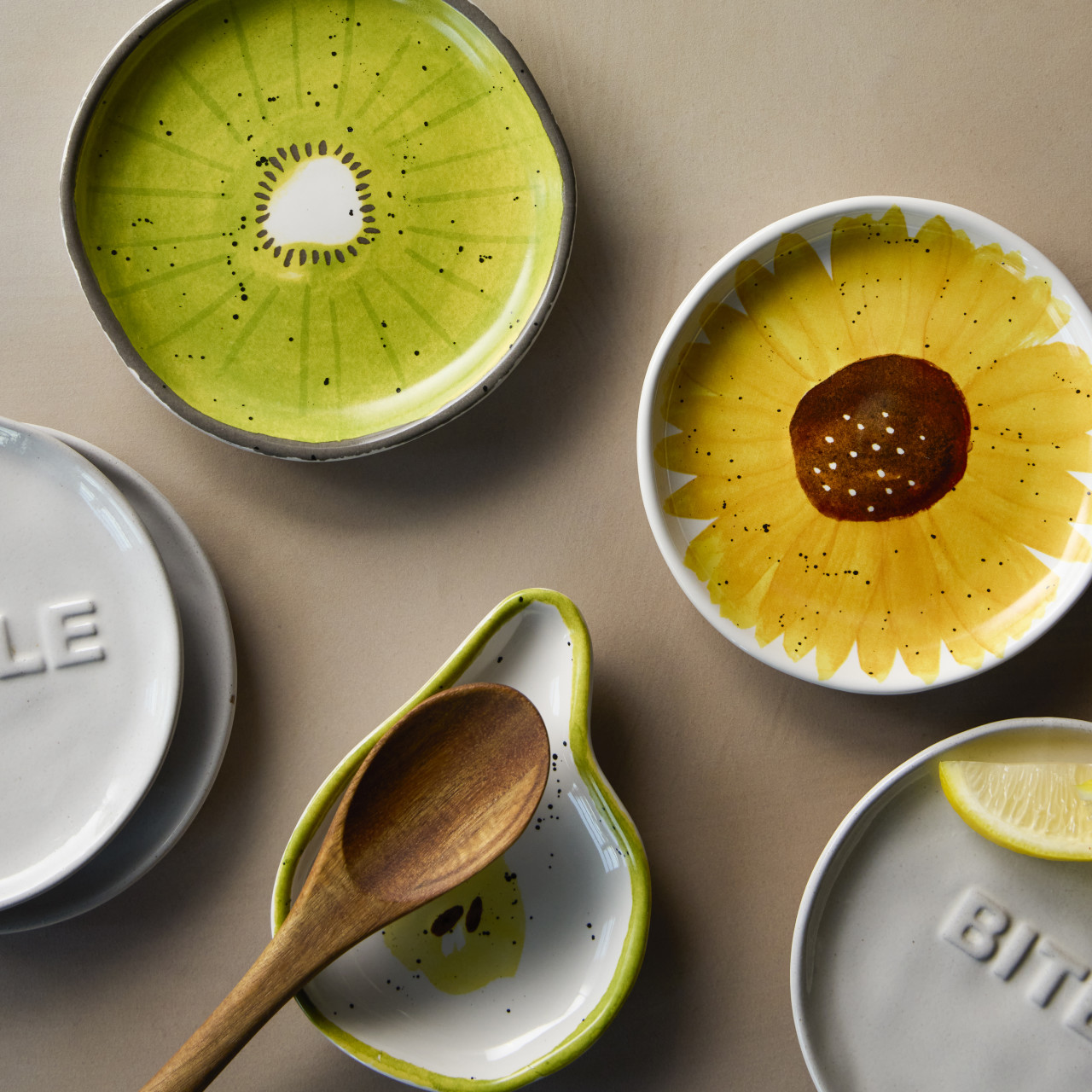byDesign Serving Sunflower Stoneware Serving 5" x 5" thumbnail