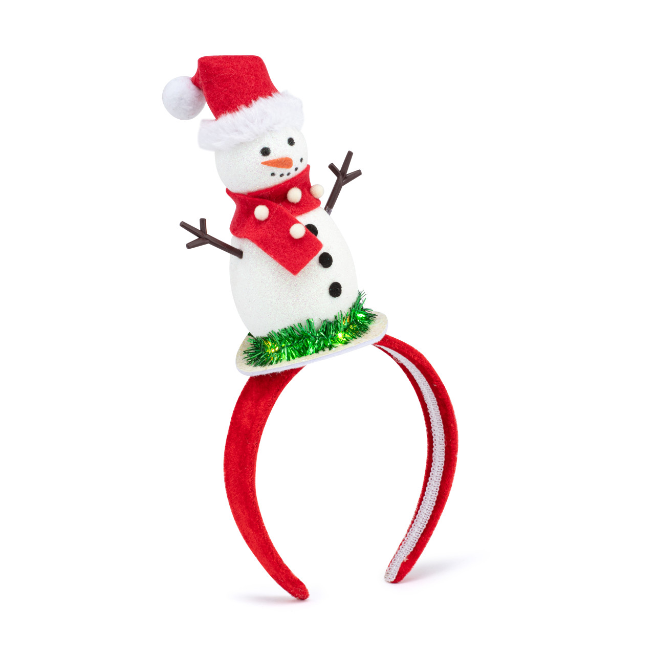 Sparkly Snowman LED Headband - 5in thumbnail