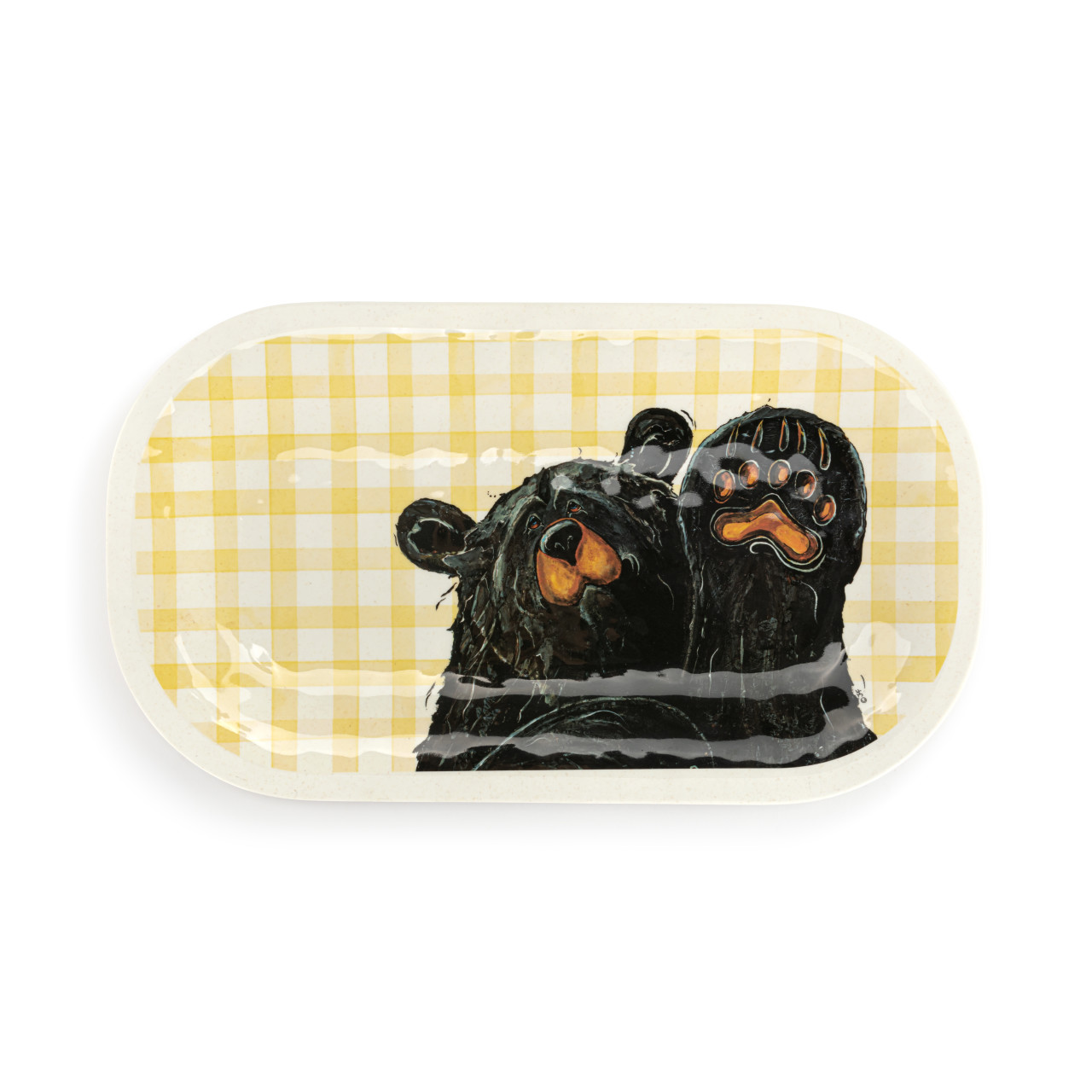 Howdy Bear Melamine Rectangular Platter thumbnail