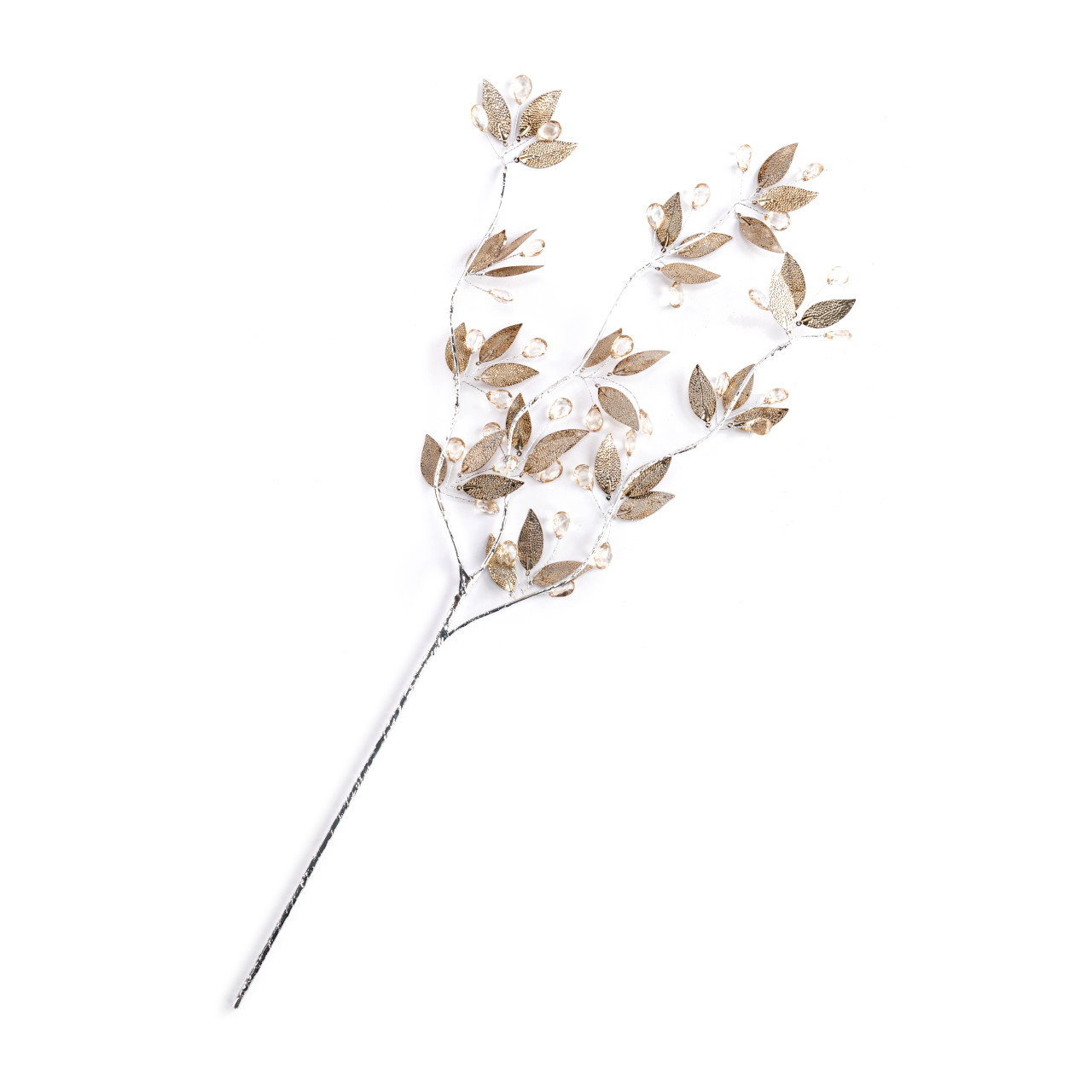 Gold Leaves and Berries Spray Pick - 26in thumbnail