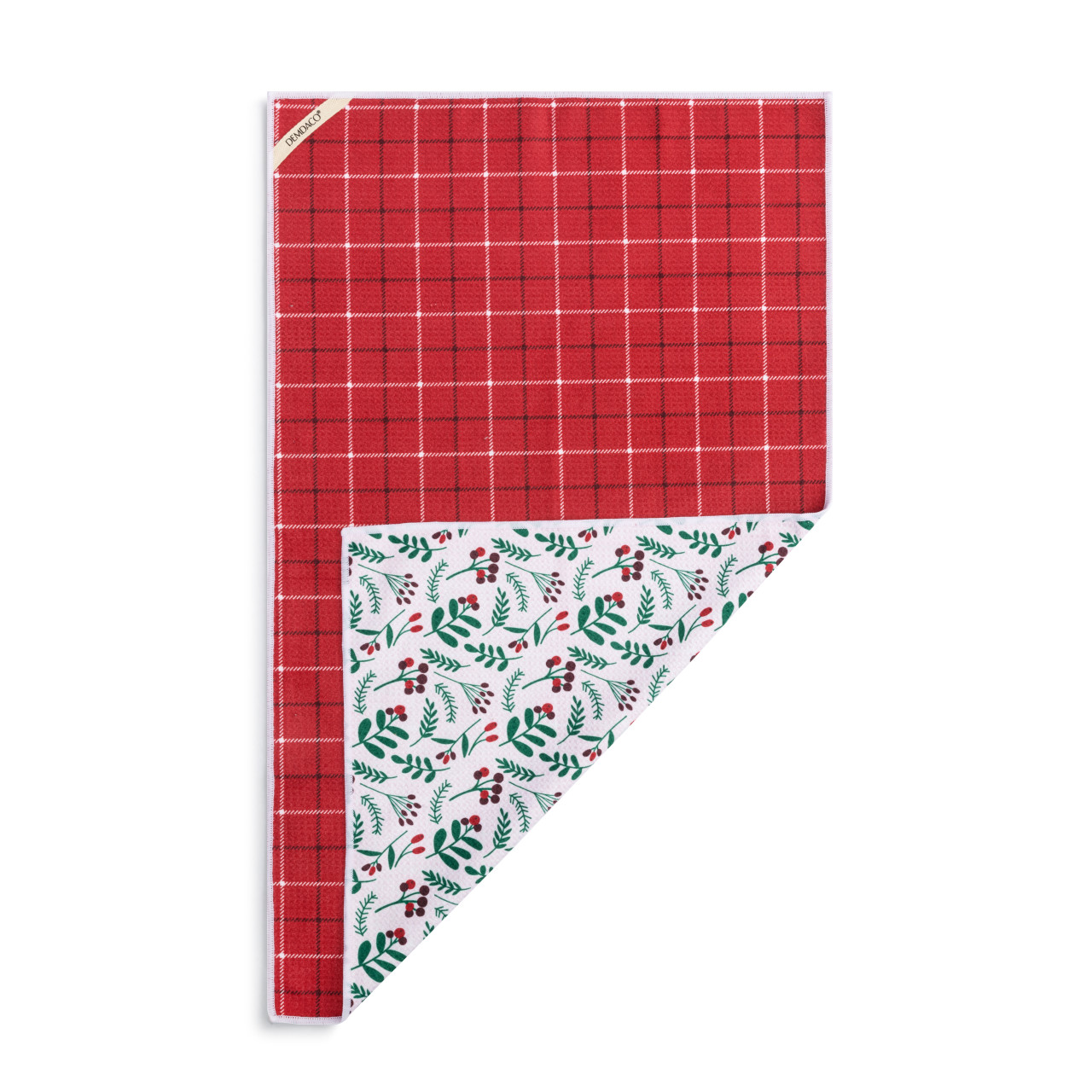 Holly Plaid Absorbent Double Sided Towel - 18x30in thumbnail