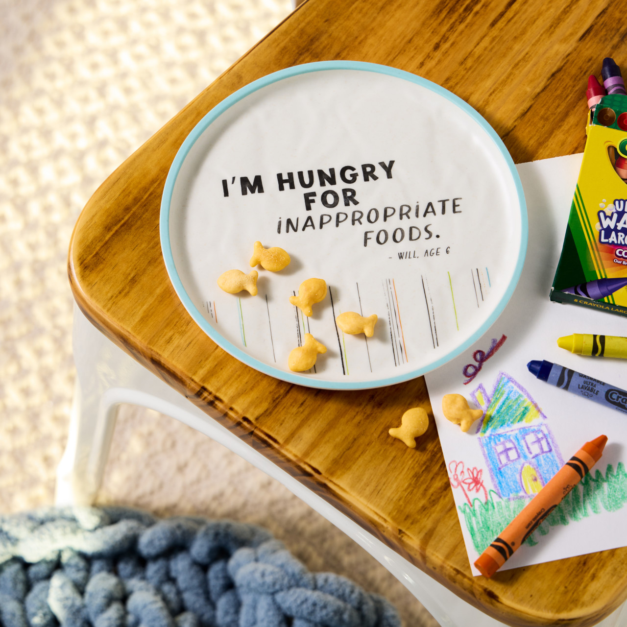 Live From Snack Time Inappropriate Foods Melamine Plate - 8in thumbnail