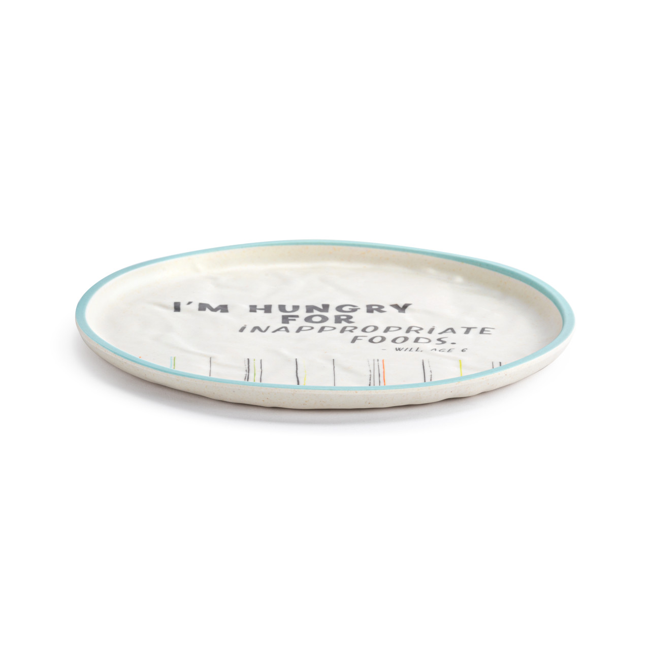 Live From Snack Time Inappropriate Foods Melamine Plate - 8in thumbnail