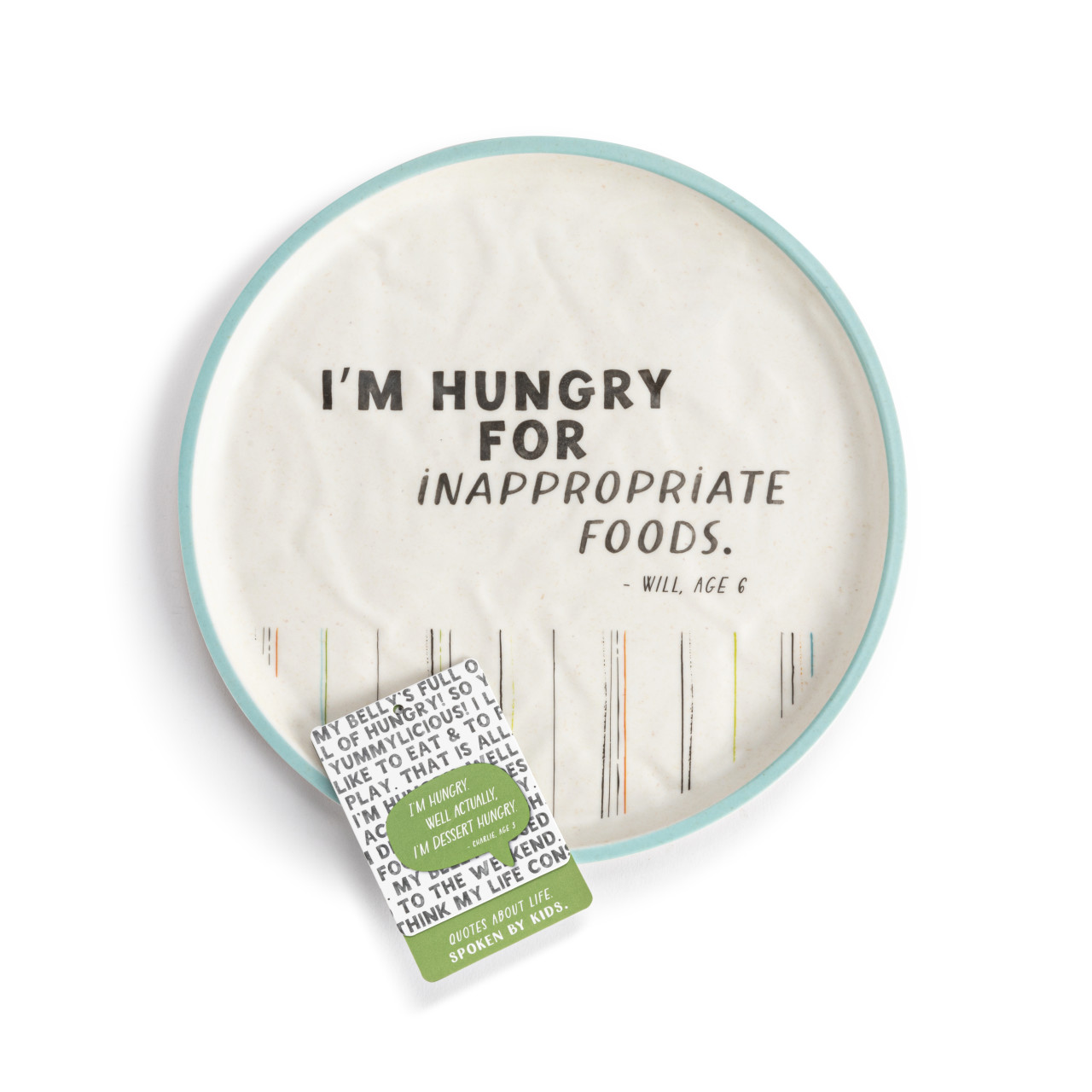Live From Snack Time Inappropriate Foods Melamine Plate - 8in thumbnail