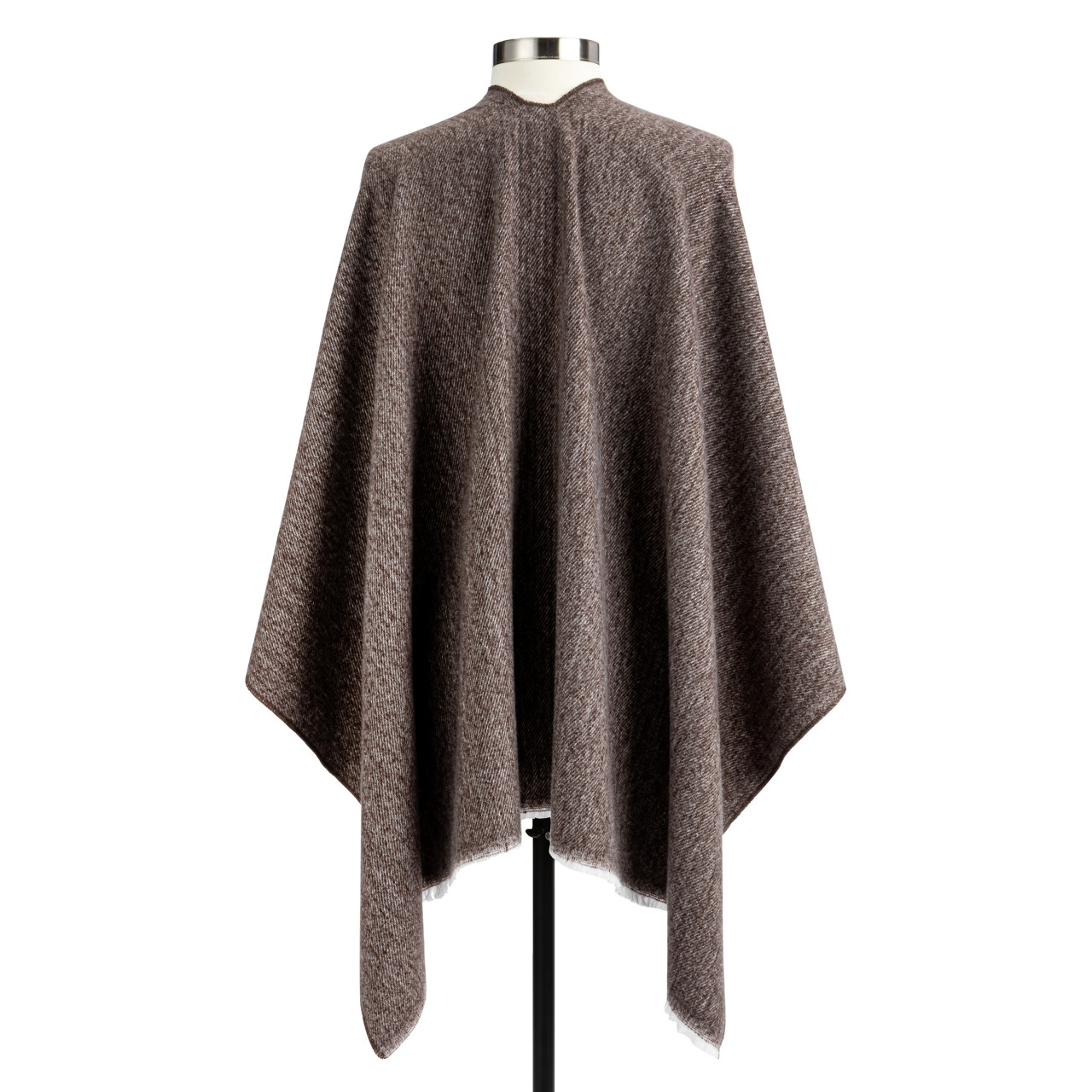 Heathered Taupe Keyhole Wrap - 52x29.5in thumbnail