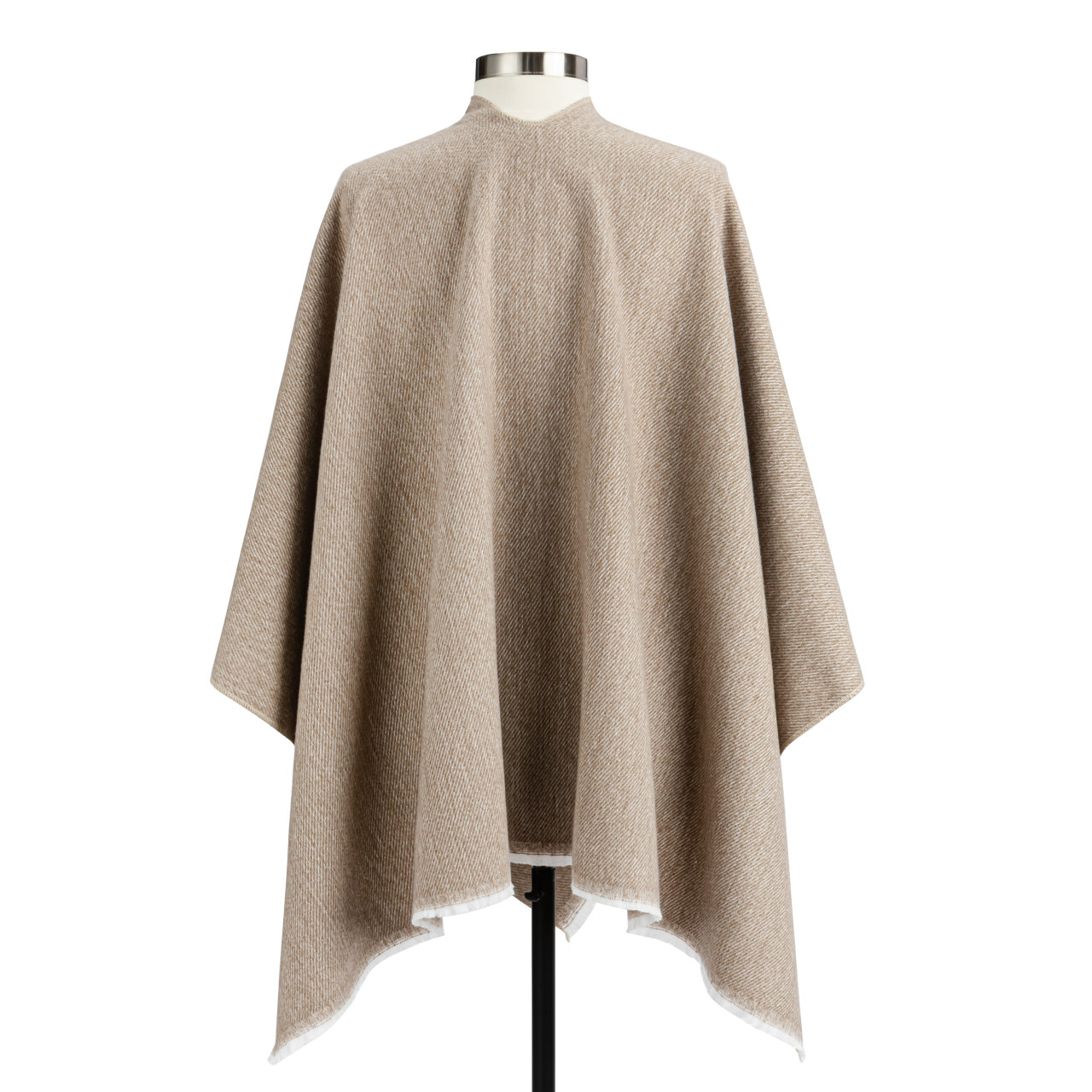 Heathered Brown Keyhole Wrap - 52x29.5in thumbnail