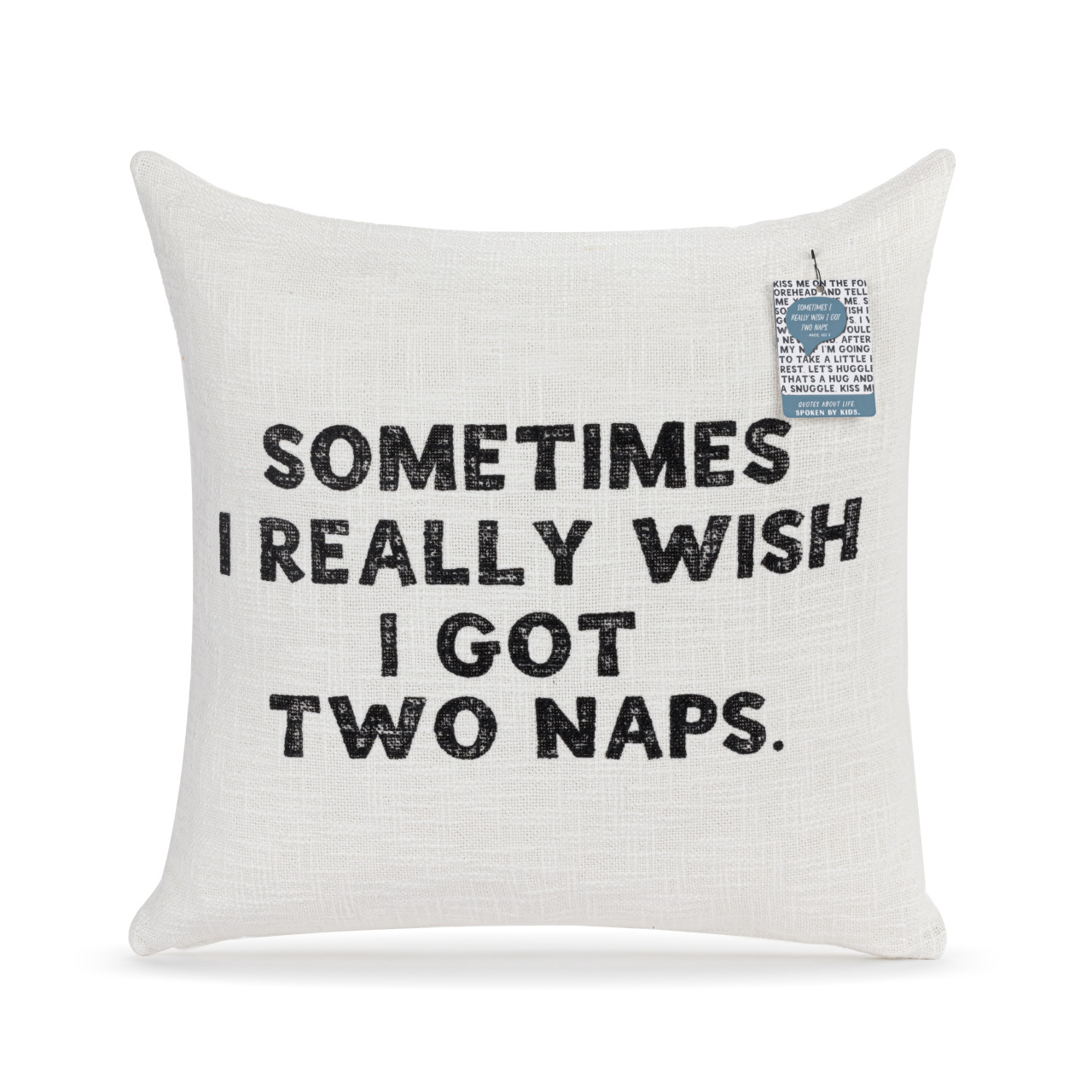 Live From Snack Time Two Naps Square Pillow - 18in thumbnail