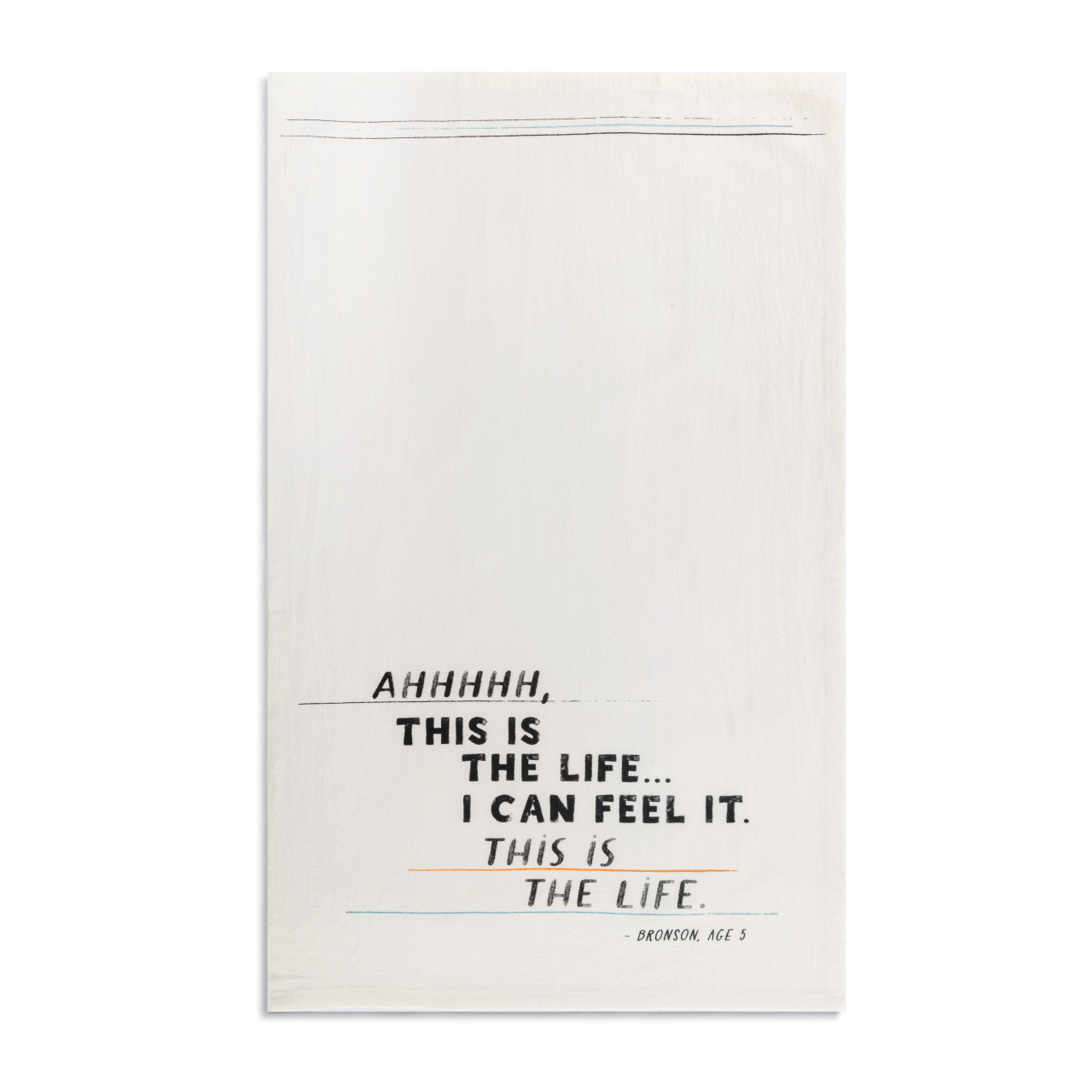 Live From Snack Time This is the Life Flour Sack Towel - 17x28in thumbnail