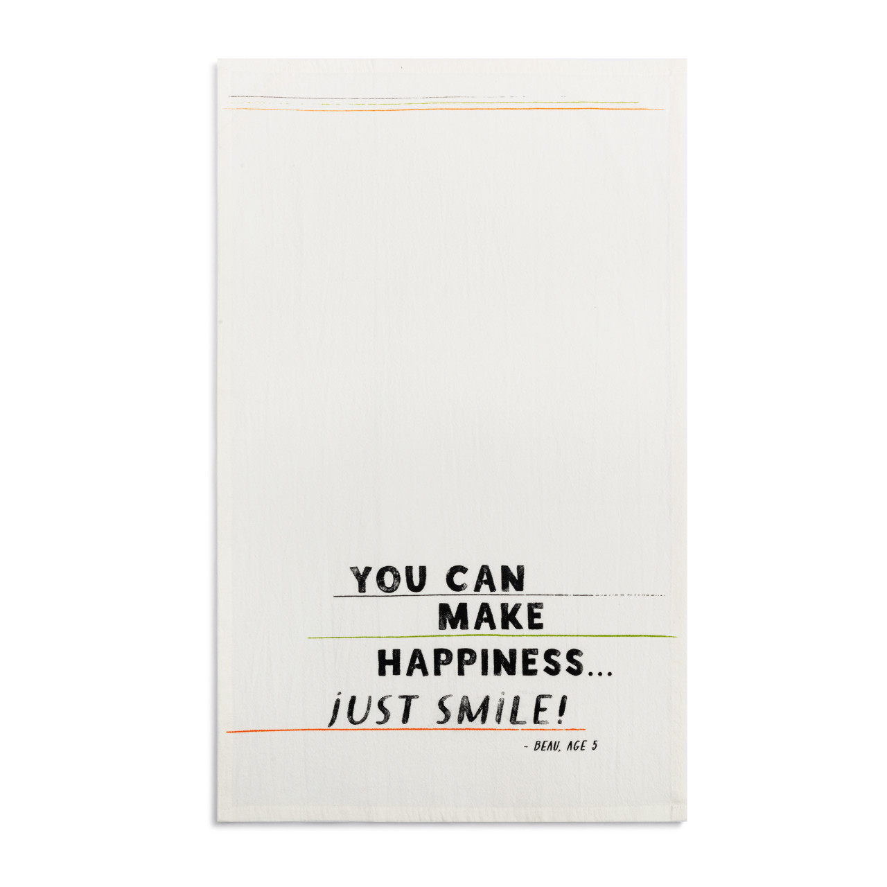 Live From Snack Time Make Happiness Flour Sack Towel - 17x28in thumbnail