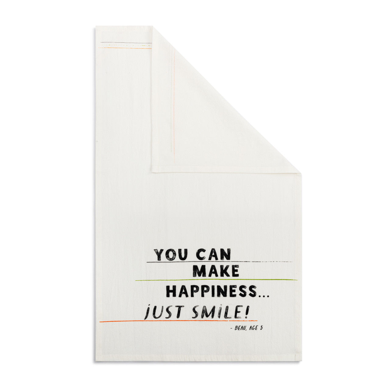 Live From Snack Time Make Happiness Flour Sack Towel - 17x28in thumbnail
