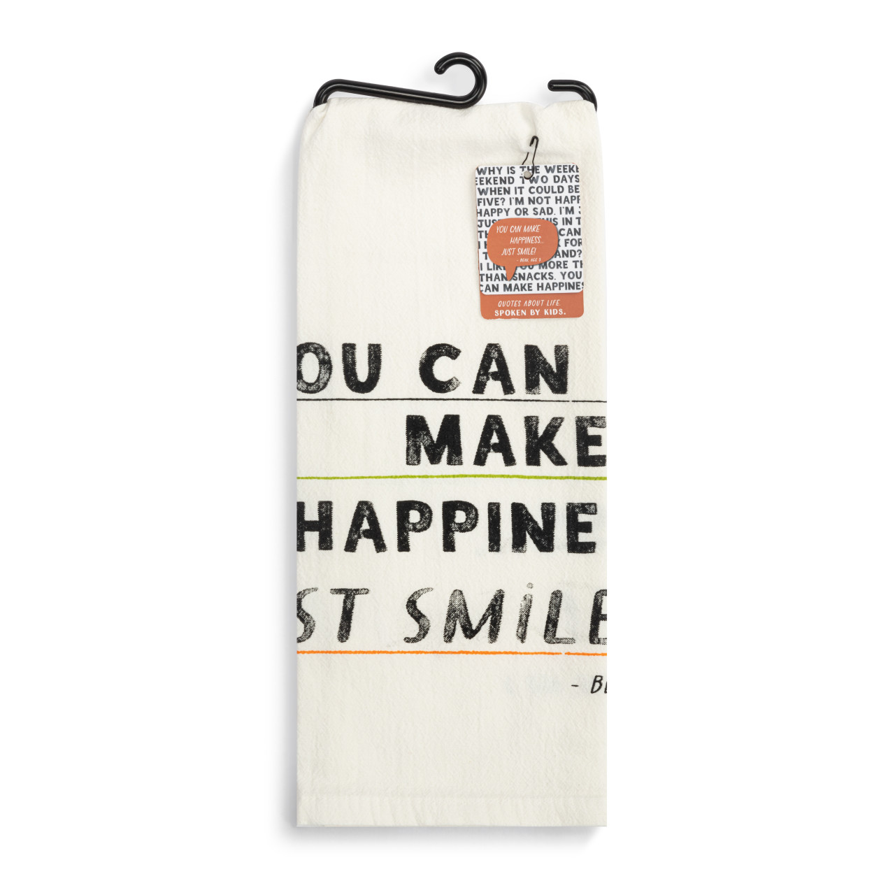 Live From Snack Time Make Happiness Flour Sack Towel - 17x28in thumbnail