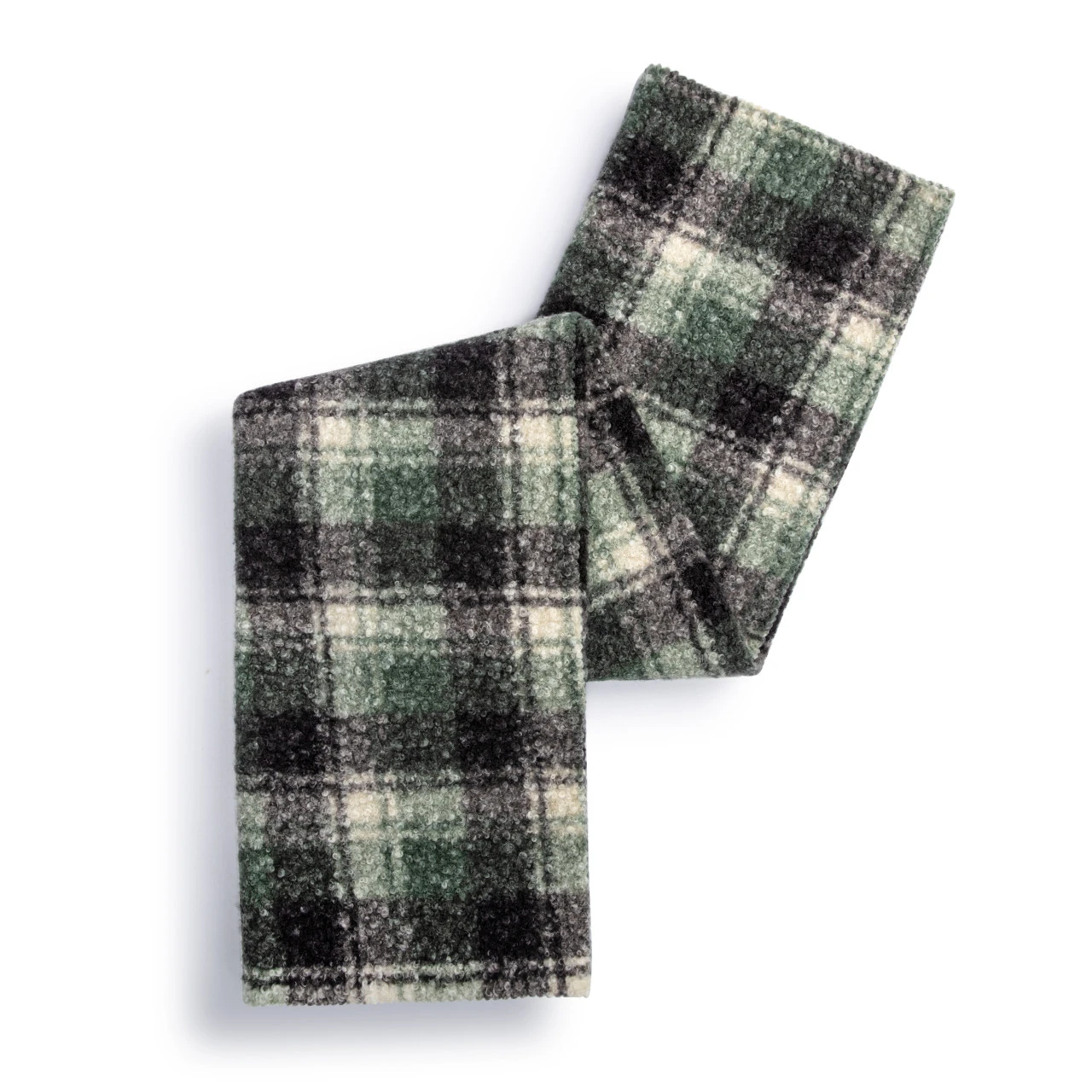 Green and Grey Plaid Throw Blanket thumbnail