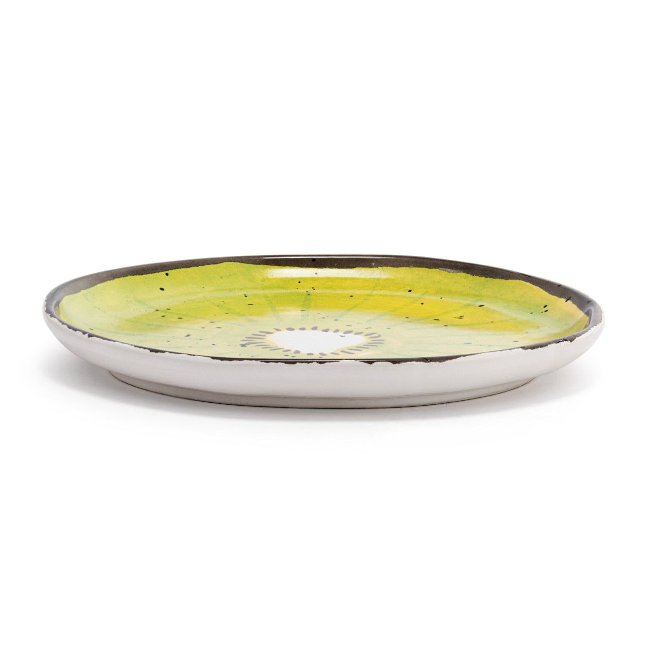 Kiwi Shaped Ceramic Plate - 8in thumbnail
