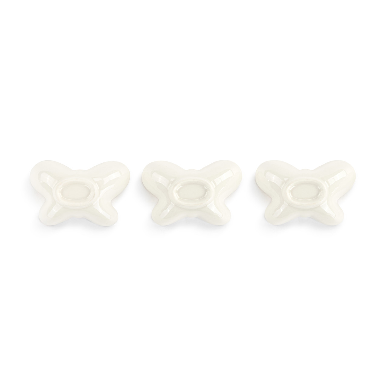 Butterfly Shaped Mini Ceramic Dishes 3 Assorted - 3x1in thumbnail