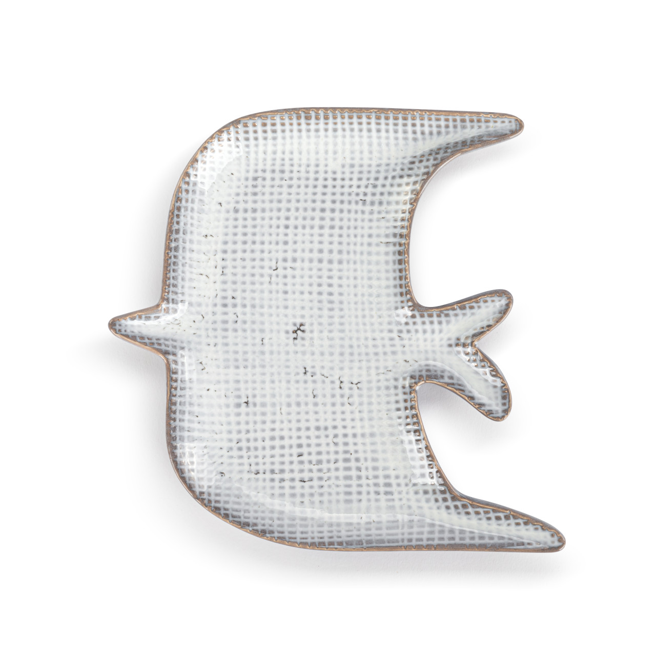 Textured Light Blue Medium Dove Dish - 8x8.5in thumbnail