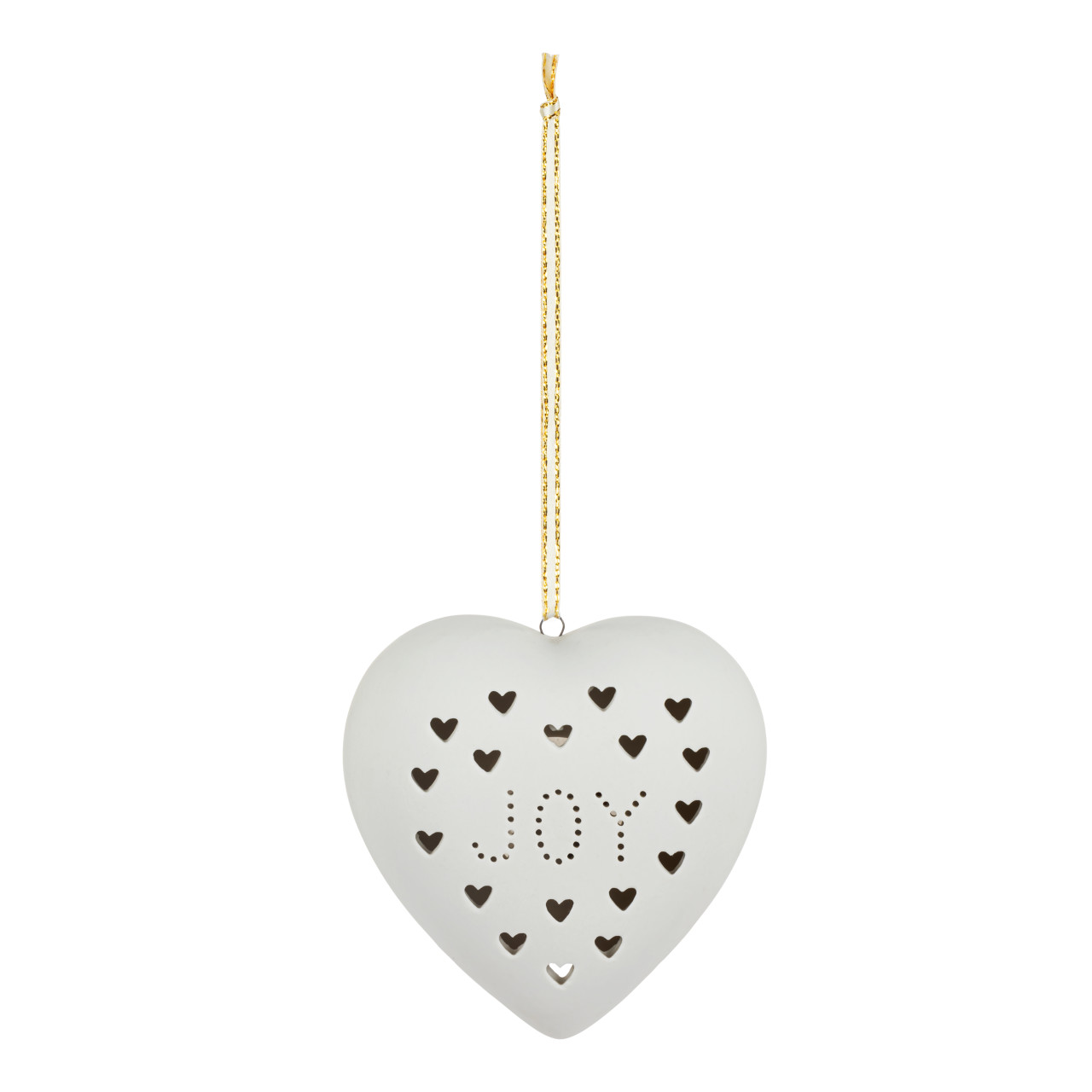 White LED Ceramic Love Joy Figure Ornament - 3in thumbnail