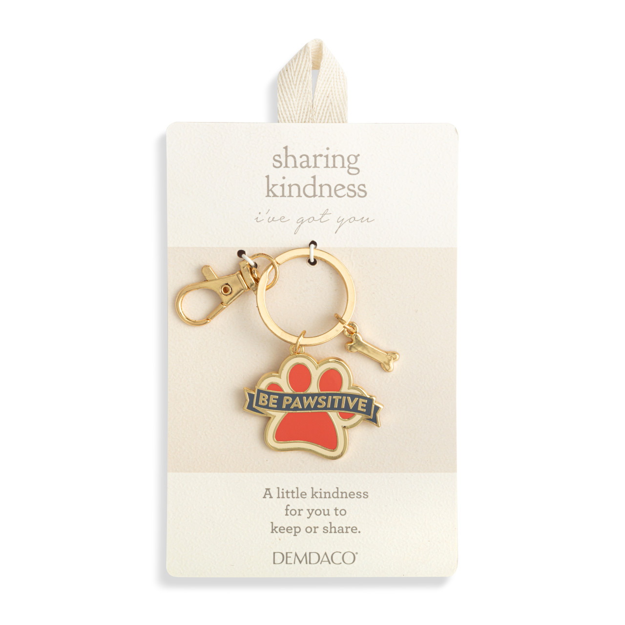 Sharing Kindness Keychain - Paw 1in thumbnail