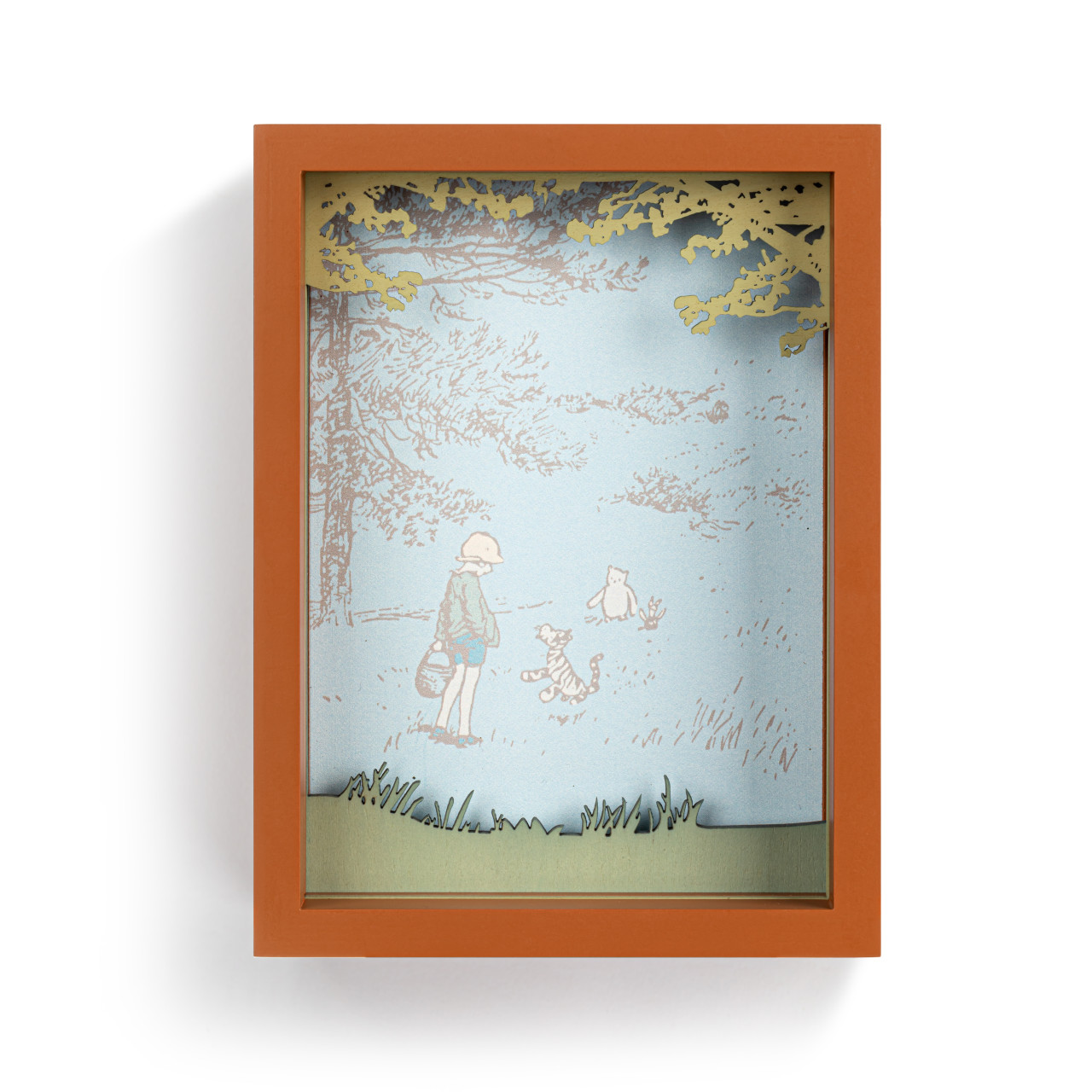 Winnie-the-Pooh Pooh + Friends Shadow Box Frame - 6x8in thumbnail