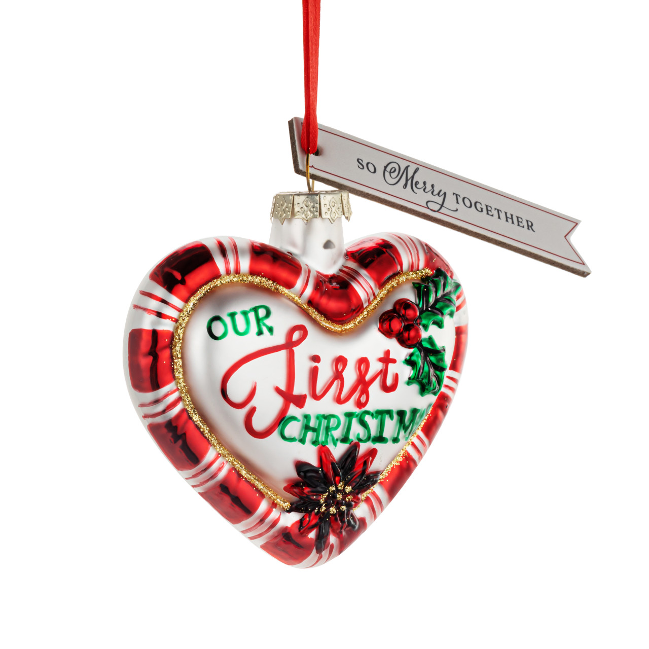 Our First Christmas Milestone Ornament - 4x3in thumbnail