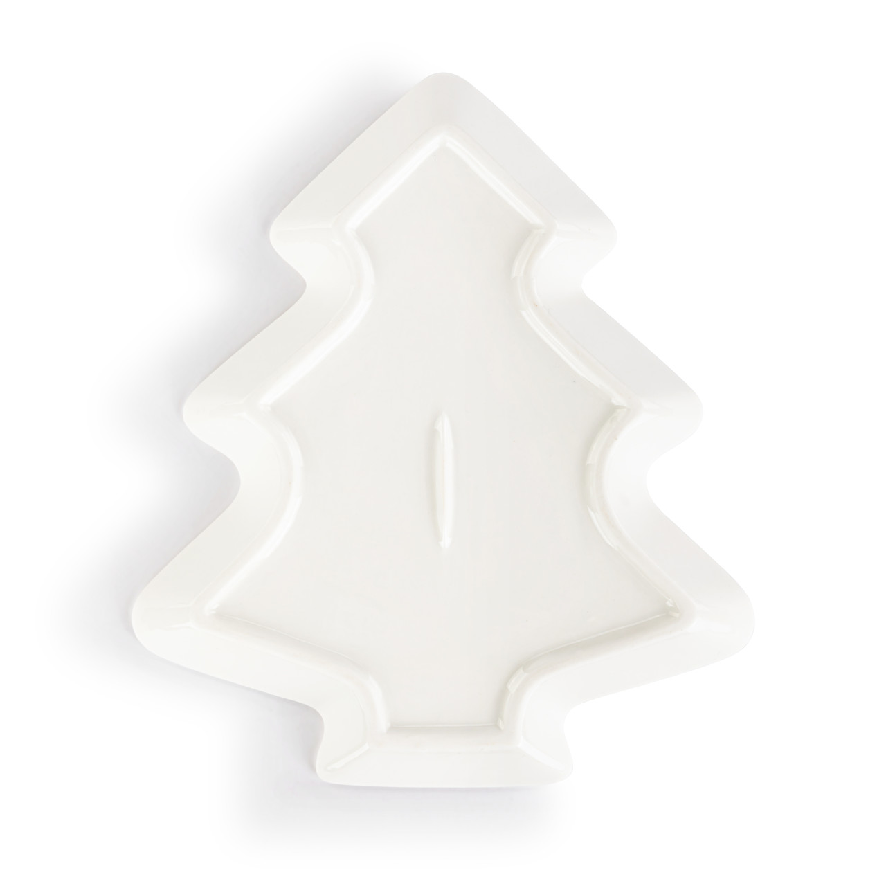 Winter Wonderland Tree Shaped Ceramic Dish - 7x8in thumbnail