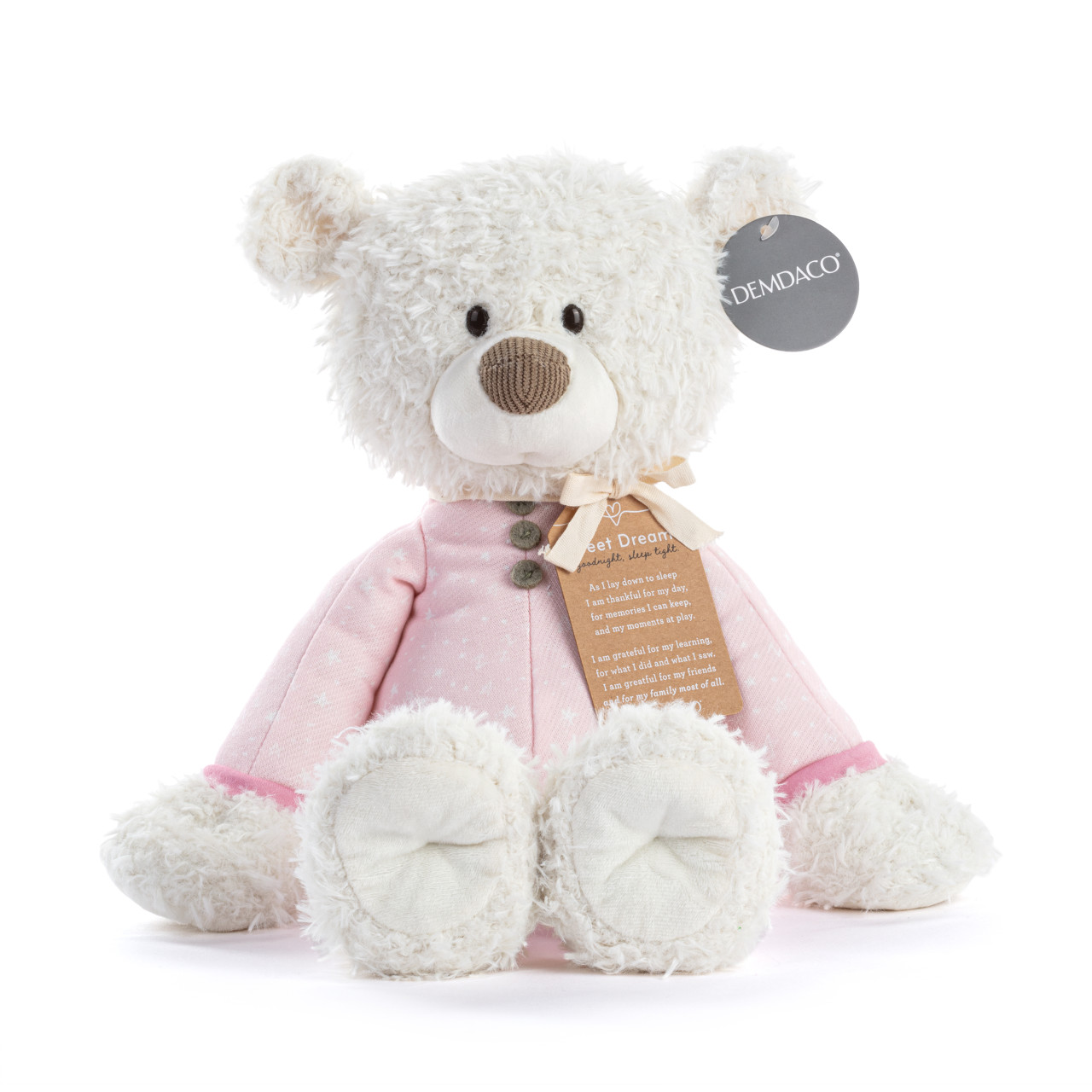 Sweet Dreams Pink PJ Bear - 14in thumbnail
