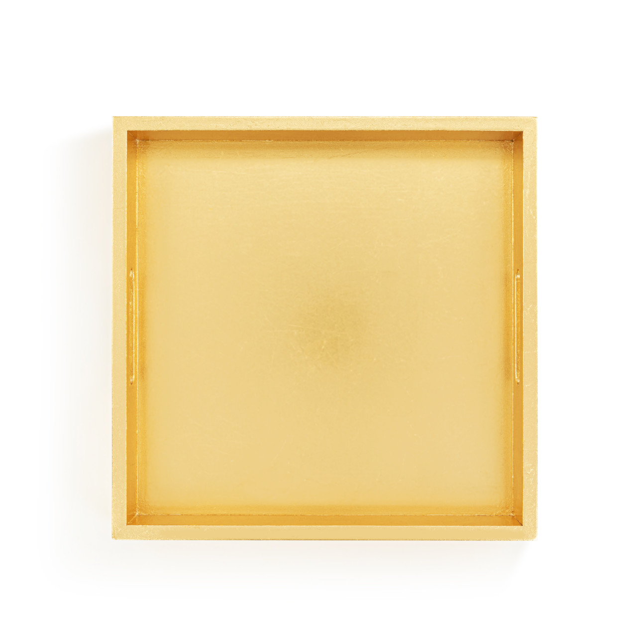 Gold Foil Wood Square Tray - 14in thumbnail