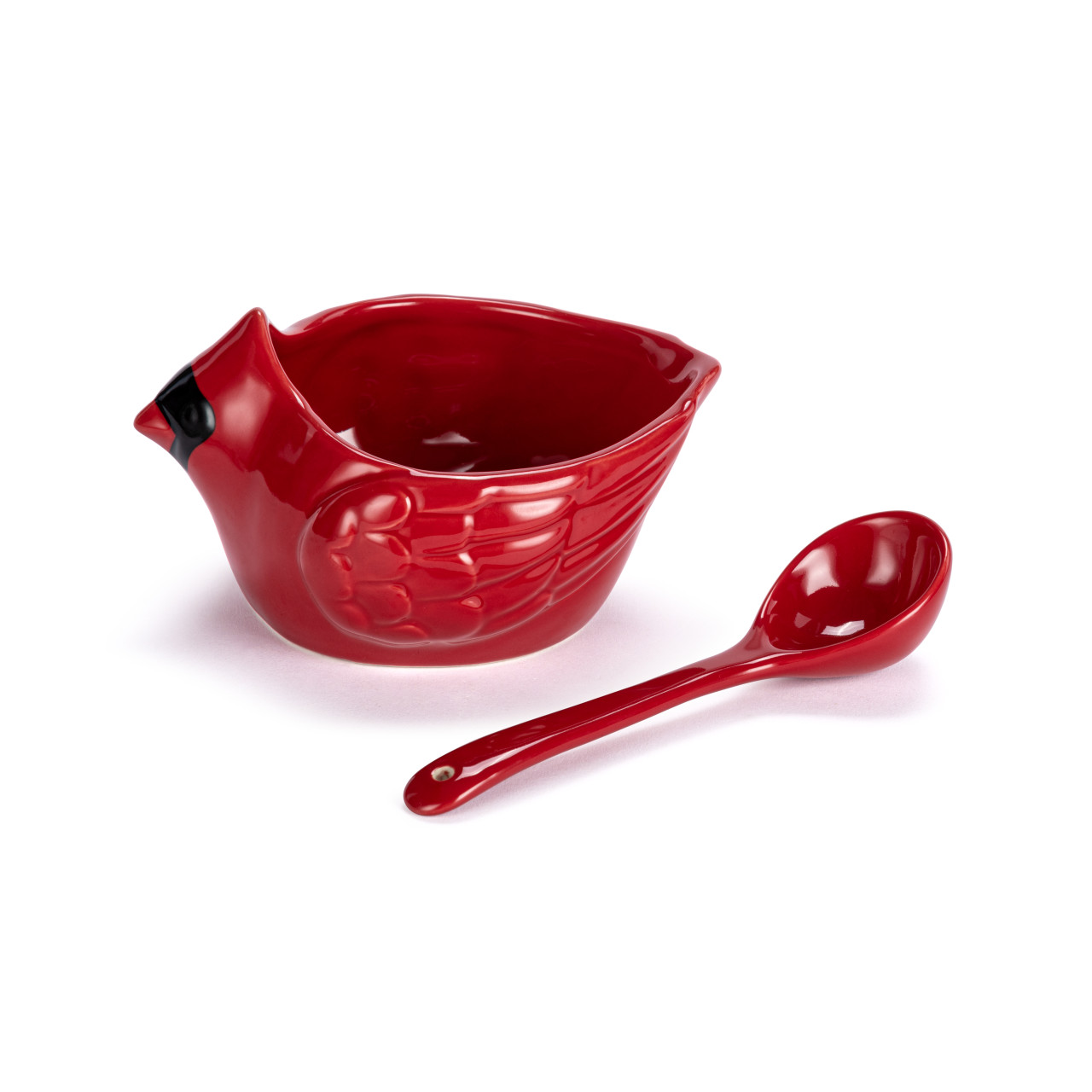 Cardinal Ceramic Bowl with Spoon - 15oz thumbnail