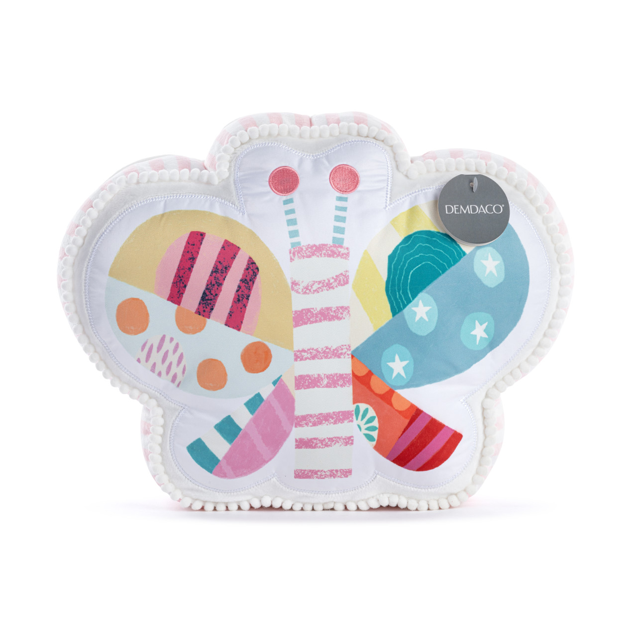 Patchwork Butterfly Shaped Plush - 13x11in thumbnail