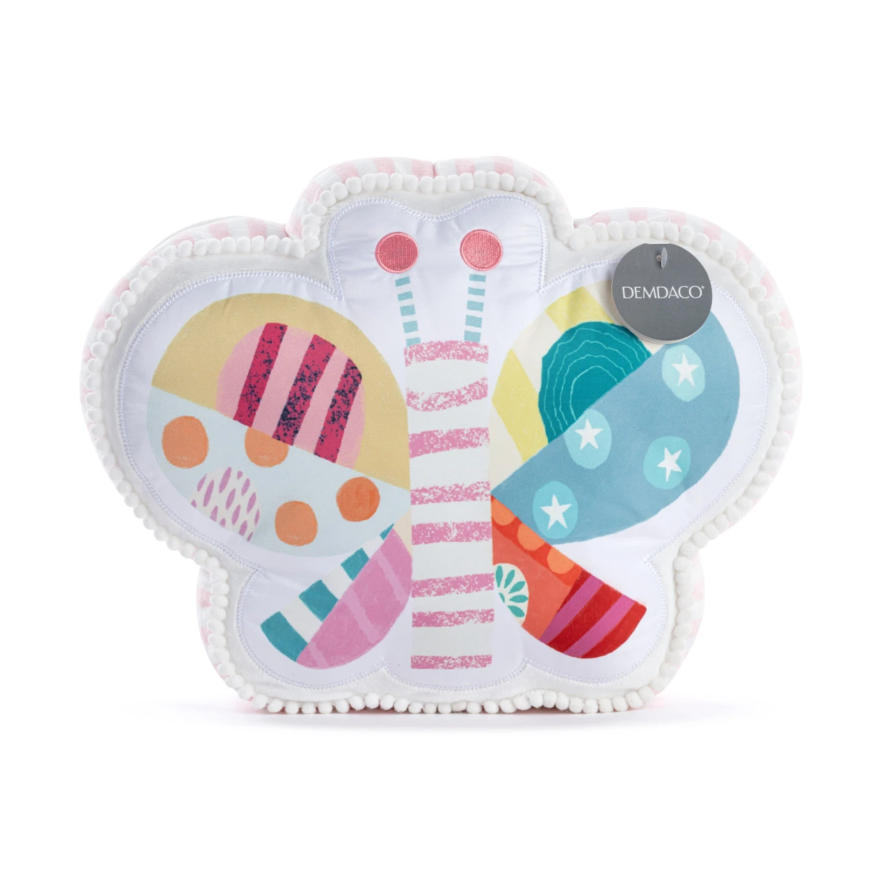 Patchwork Butterfly Shaped Plush - 13x11in thumbnail