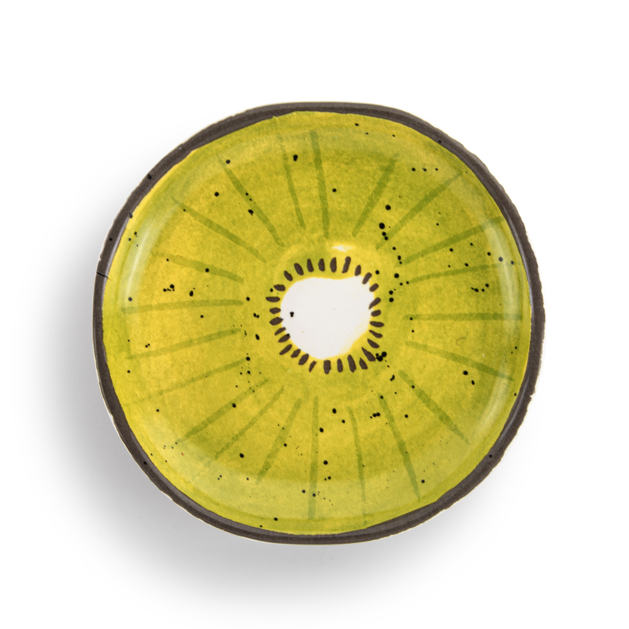 Kiwi Shaped Ceramic Plate - 5in thumbnail