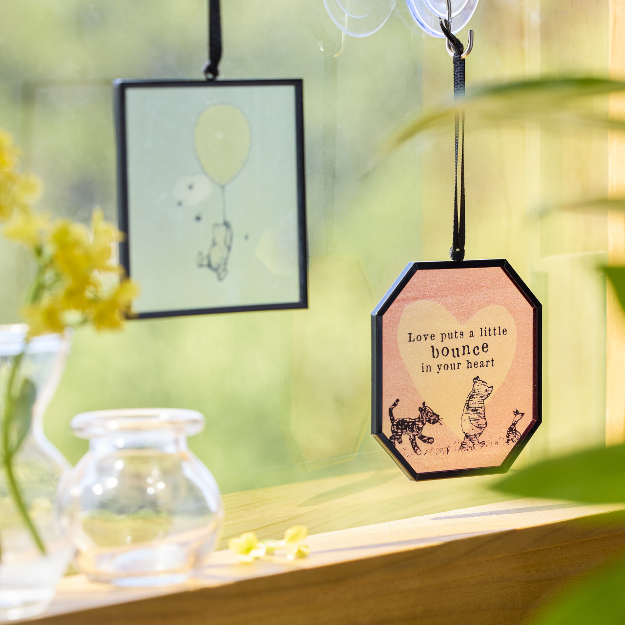 Winnie-the-Pooh Bounce in Your Heart Suncatcher - 3x3in thumbnail