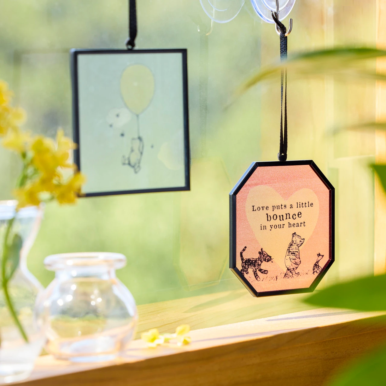 Winnie-the-Pooh Bounce in Your Heart Suncatcher - 3x3in thumbnail