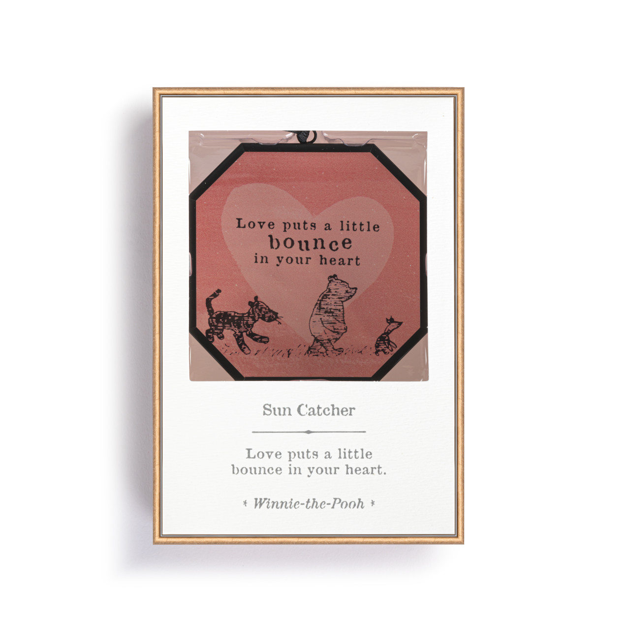 Winnie-the-Pooh Bounce in Your Heart Suncatcher - 3x3in thumbnail