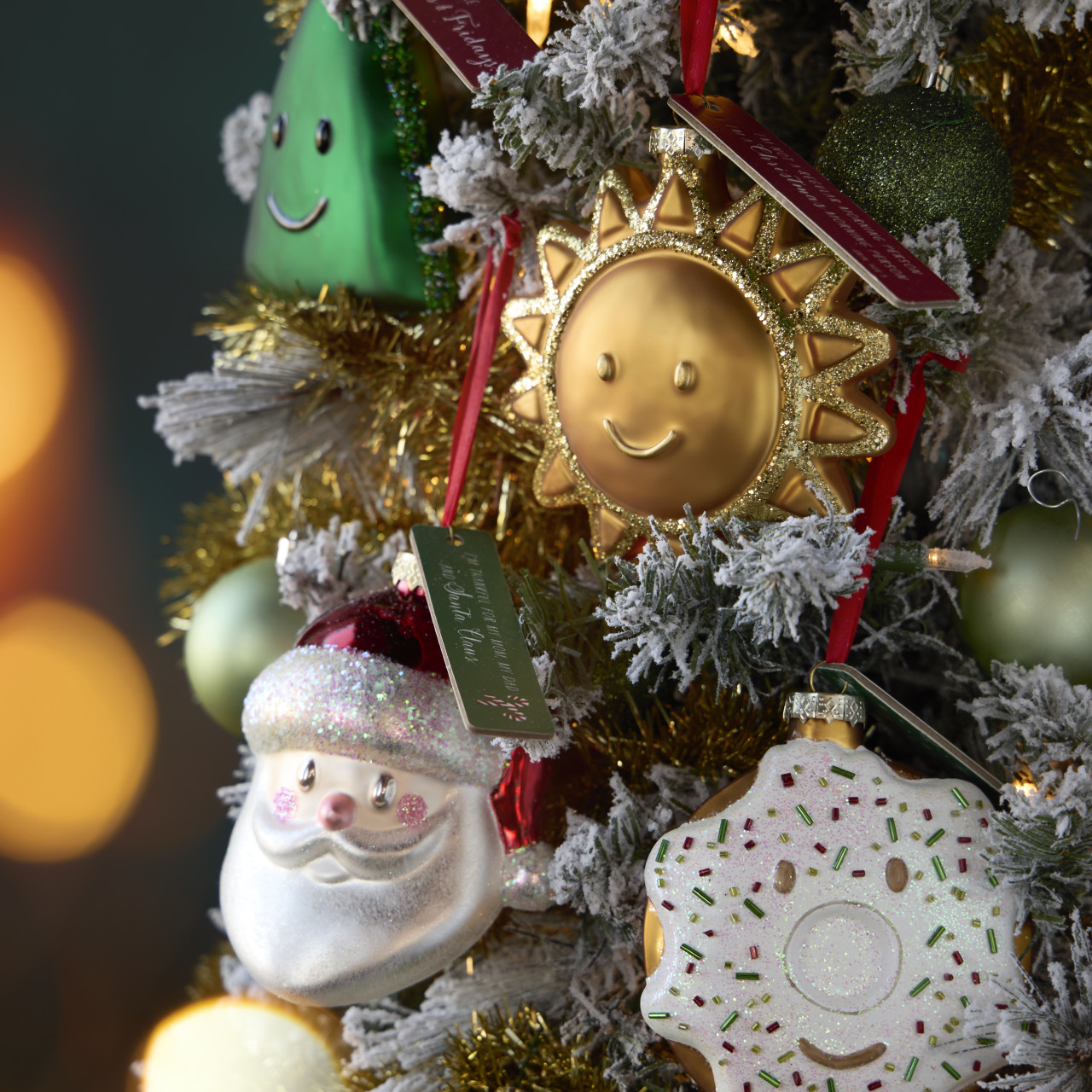 Live From Snack Thankful For Santa Claus Ornament - 5in thumbnail
