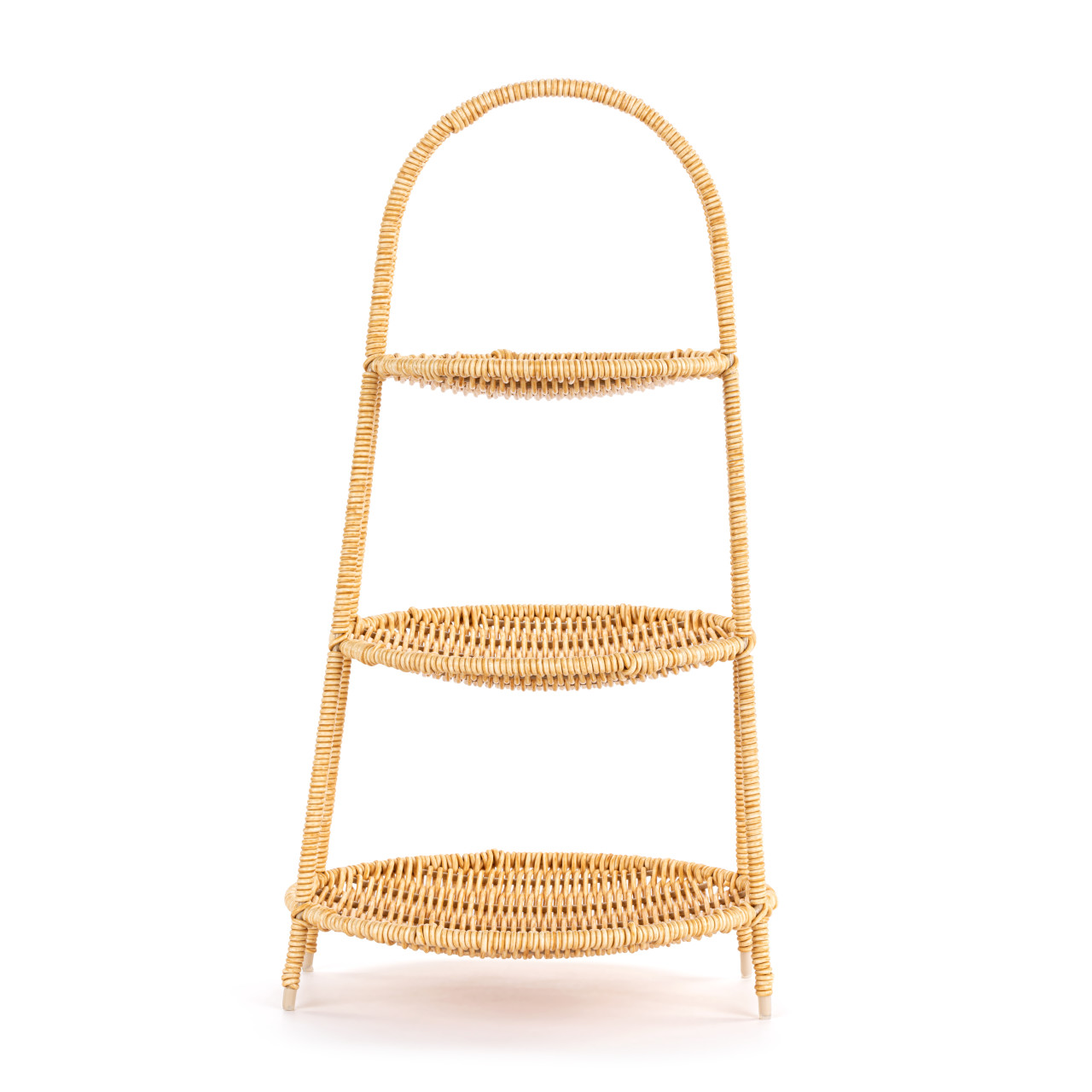 Wicker Three Tier Countertop Basket - 9x17in thumbnail