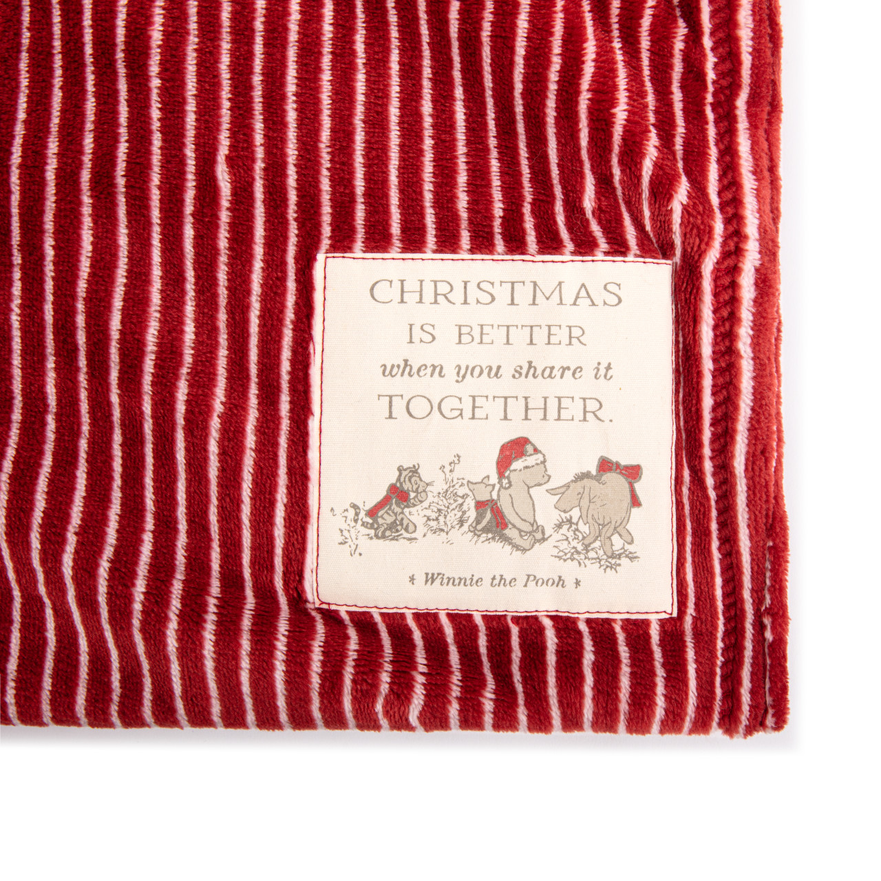 Winnie-the-Pooh Red Christmas Better Together Foot Pocket Blanket - 60x70in thumbnail