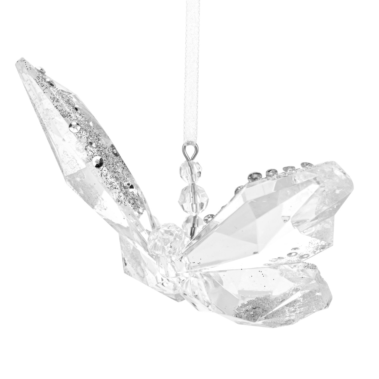 Acrylic Clear Butterfly Ornament - 3x3in thumbnail