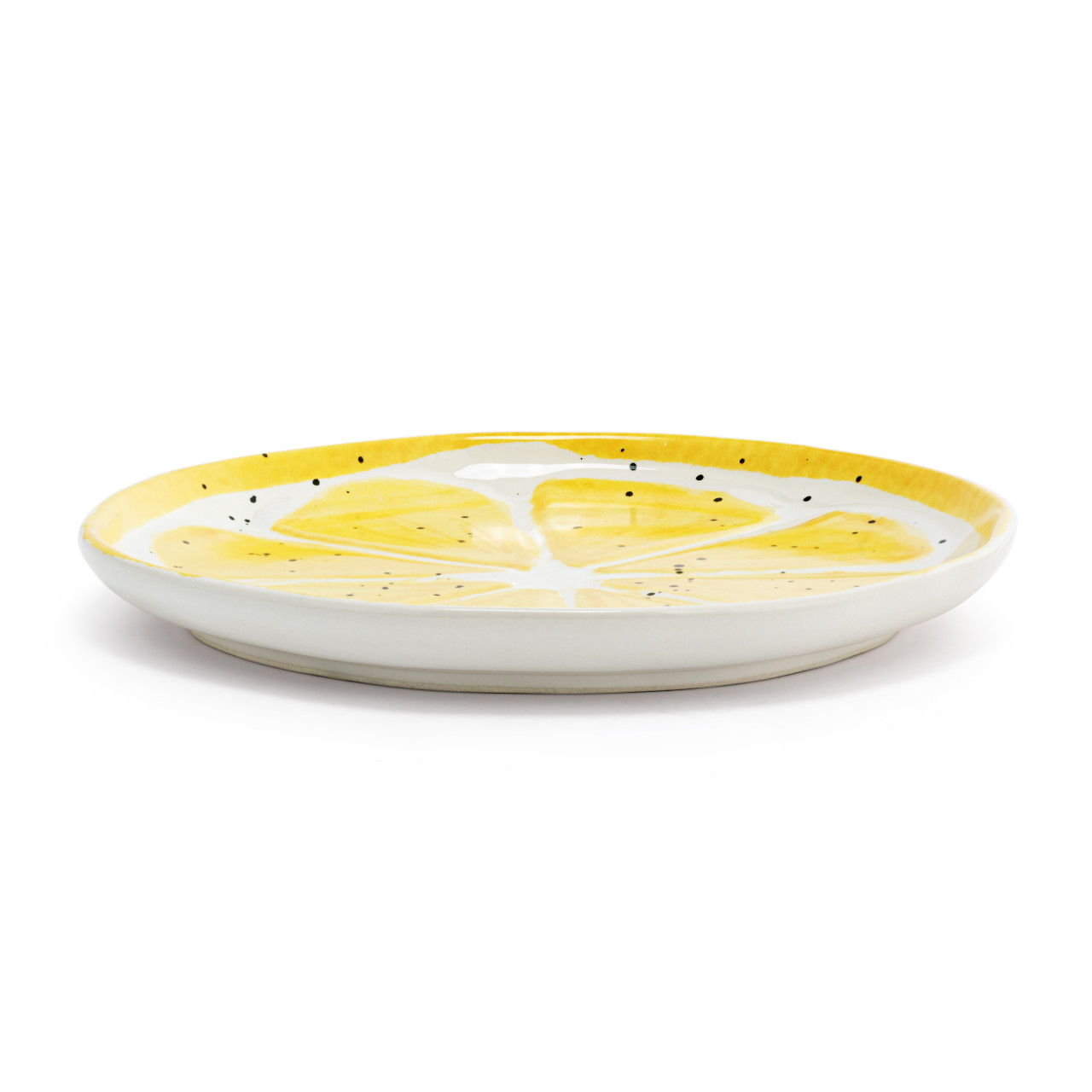 Lemon Shaped Ceramic Plate - 8in thumbnail
