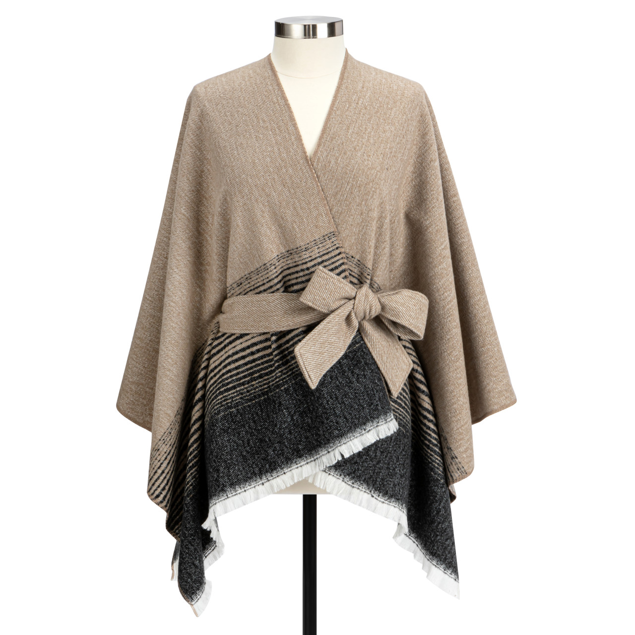 Tie Waist Stripe Wrap -51x30in thumbnail