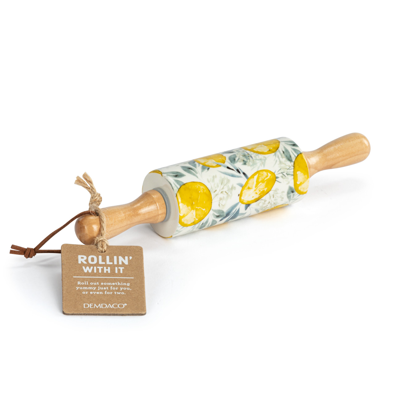 Lemons Ceramic Rolling Pin - 9in thumbnail