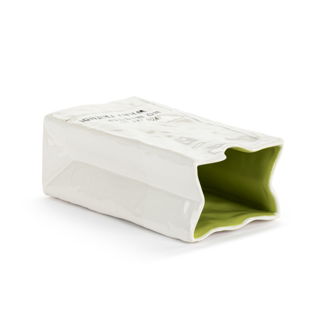 Live From Snack Time No Matter What Friend Ceramic Small Notepaper Vase - 4x6in thumbnail