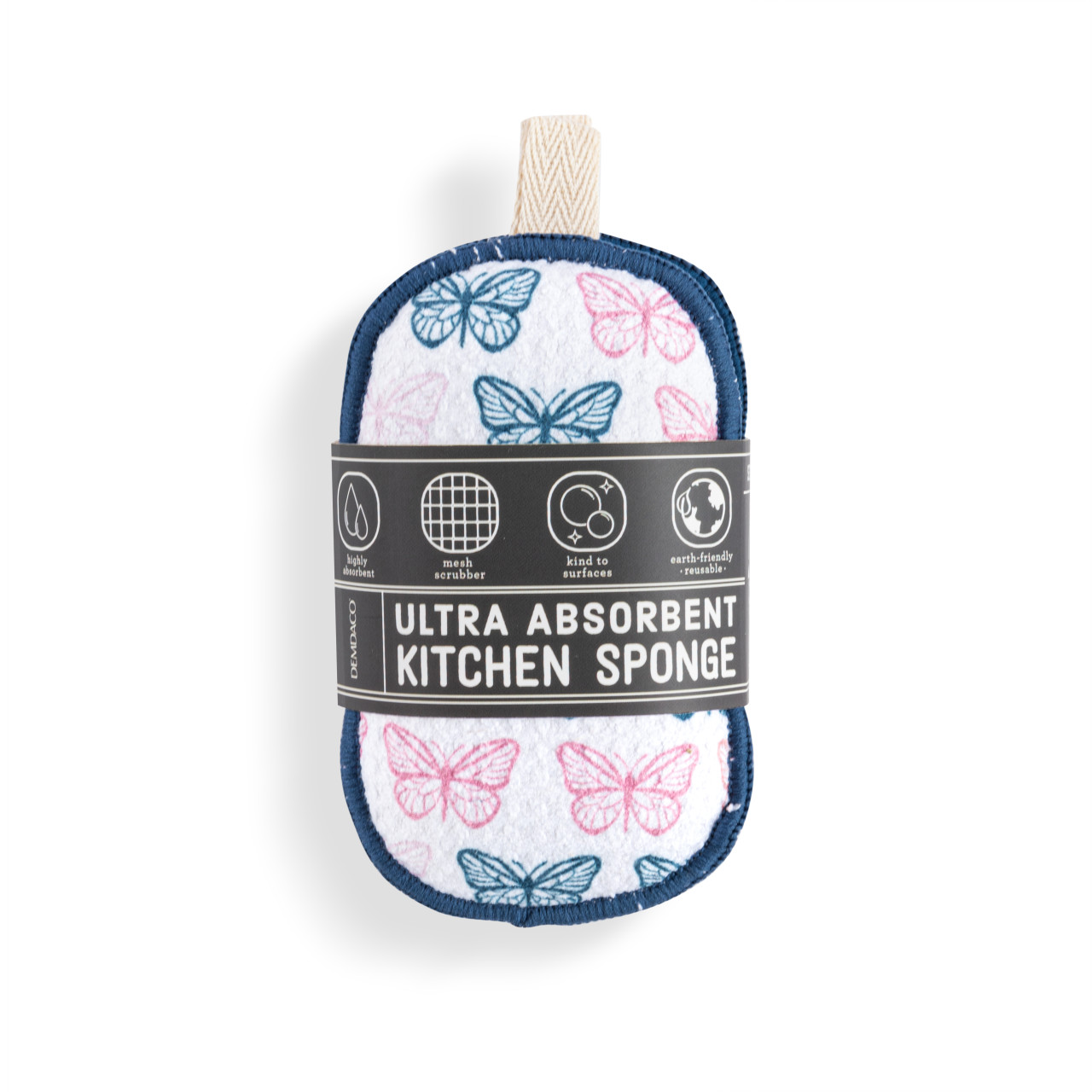 Butterflies Absorbent Reversible Sponges Set of 2 - 3x5in thumbnail