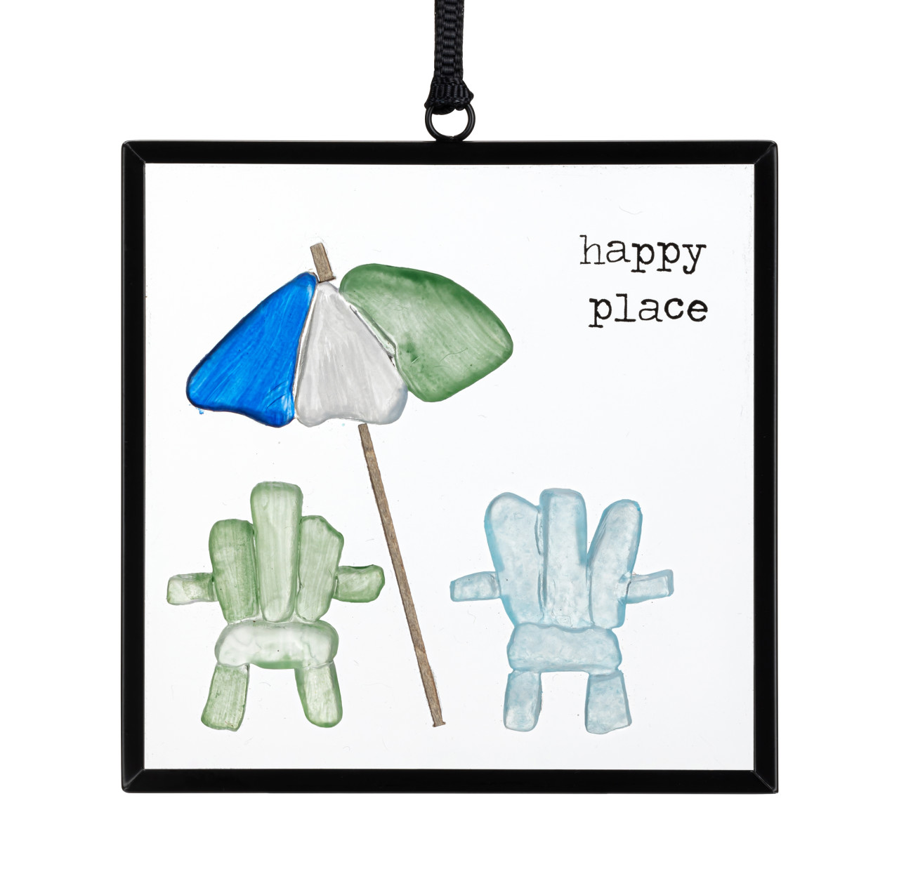 Find Your Happy Place Suncatcher - 3x3in thumbnail