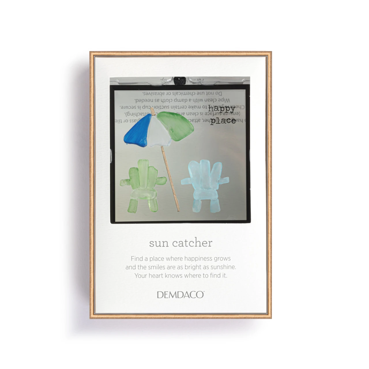 Find Your Happy Place Suncatcher - 3x3in thumbnail