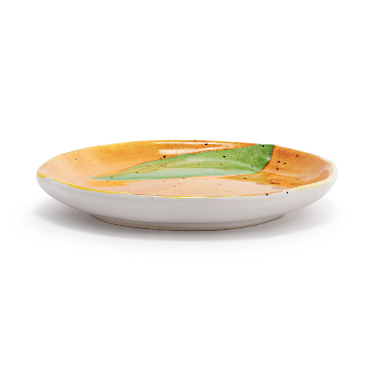 Orange Shaped Ceramic Plate - 5in thumbnail