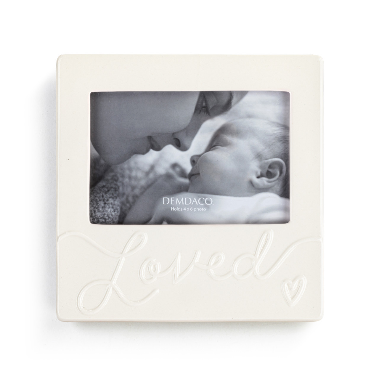 Luxurious Baby Loved Cream Photo Frame - 8x8in thumbnail